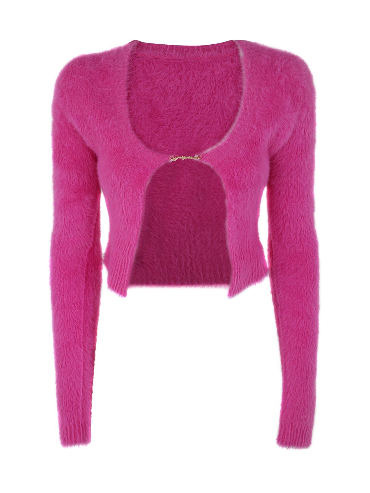Shop Jacquemus La Maille Neve Manches Lo In Pink