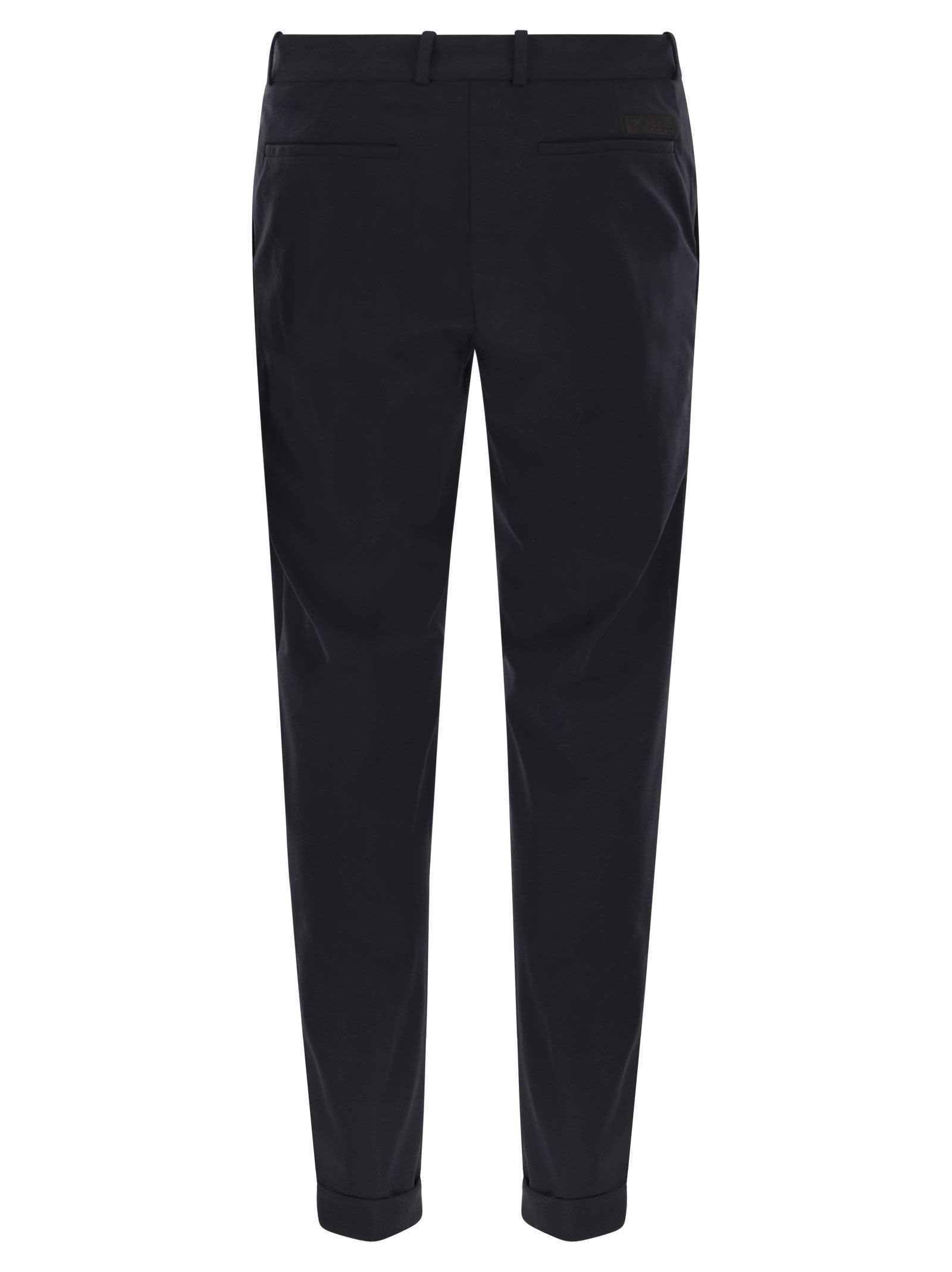 Rrd - Roberto Ricci Design Surflex Winter Soft Touch - Technical Fabric Chinos In Black