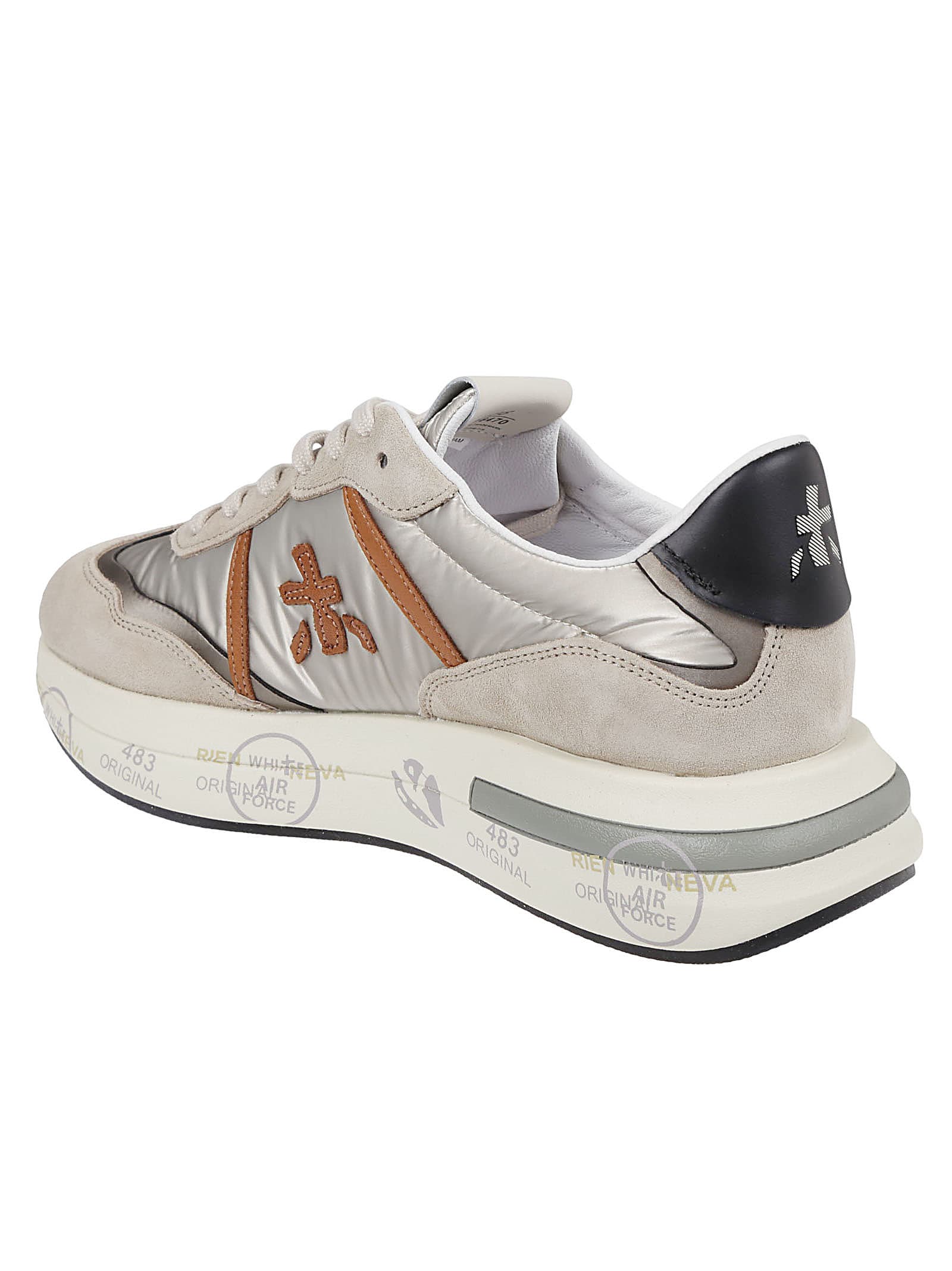 Shop Premiata Cassie Sneakers In Taupe