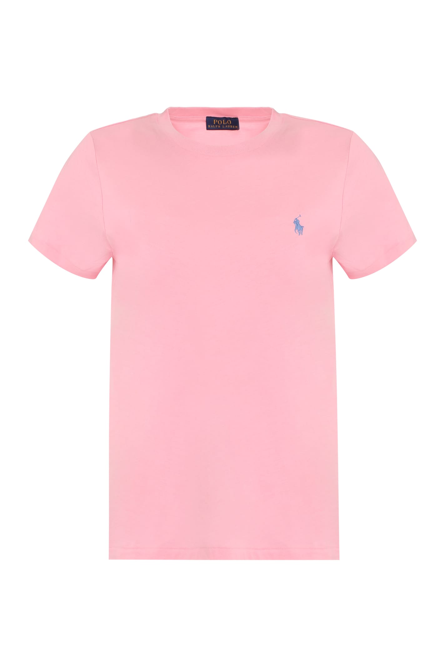 Shop Ralph Lauren Logo Cotton T-shirt In Pink