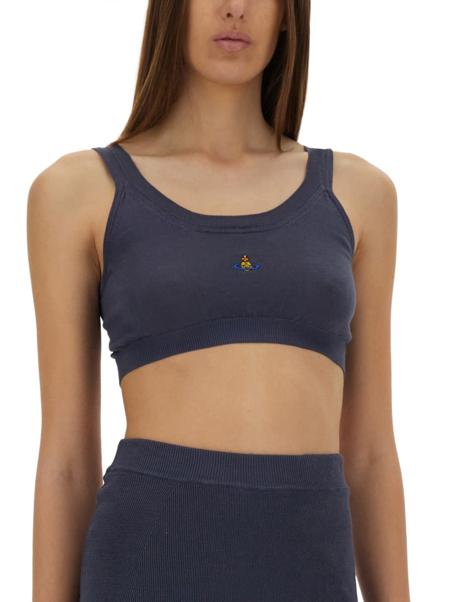 Vivienne Westwood Cropped Sleeveless Ribbed Top