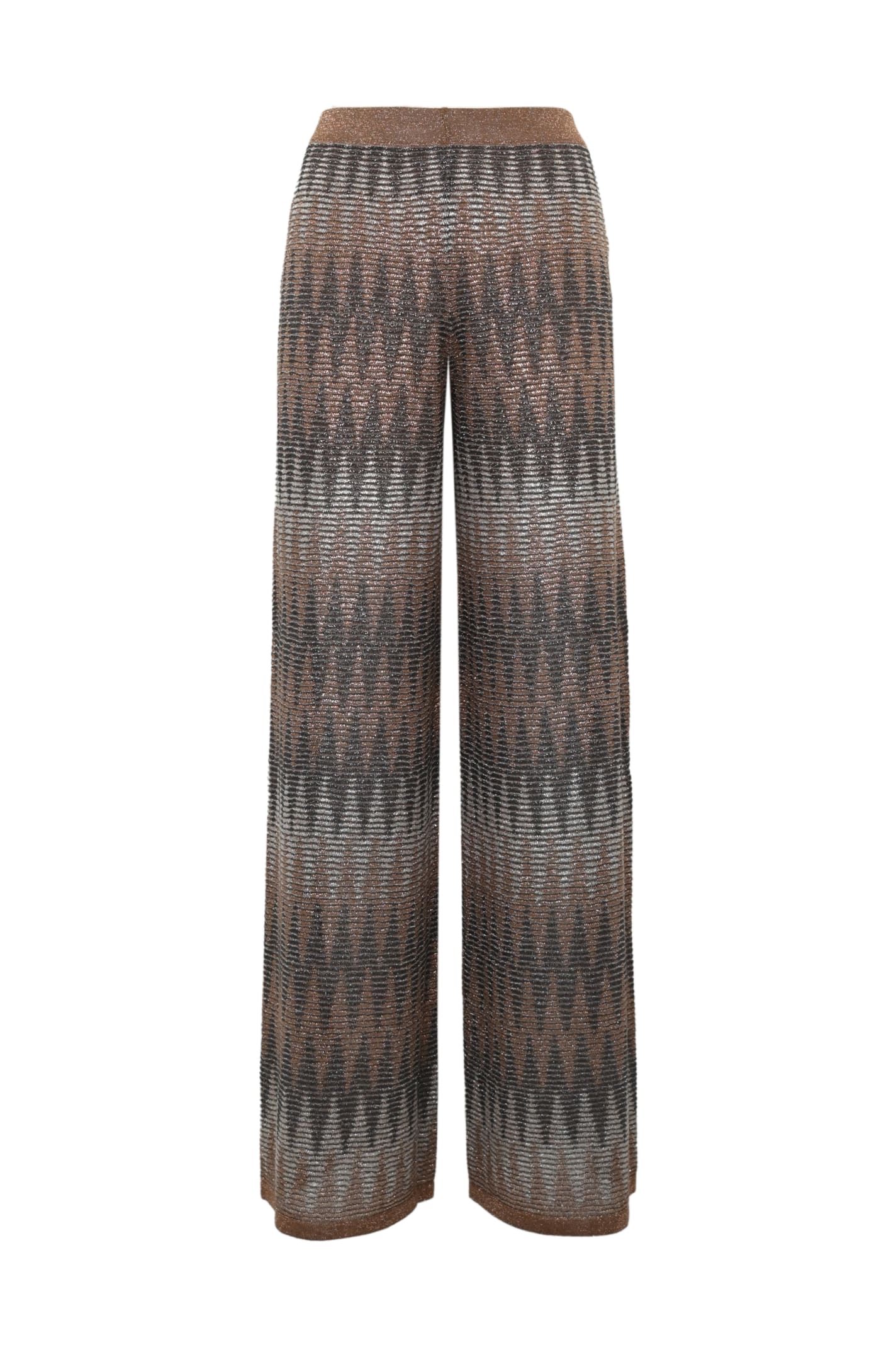 Patterned Viscose Trousers