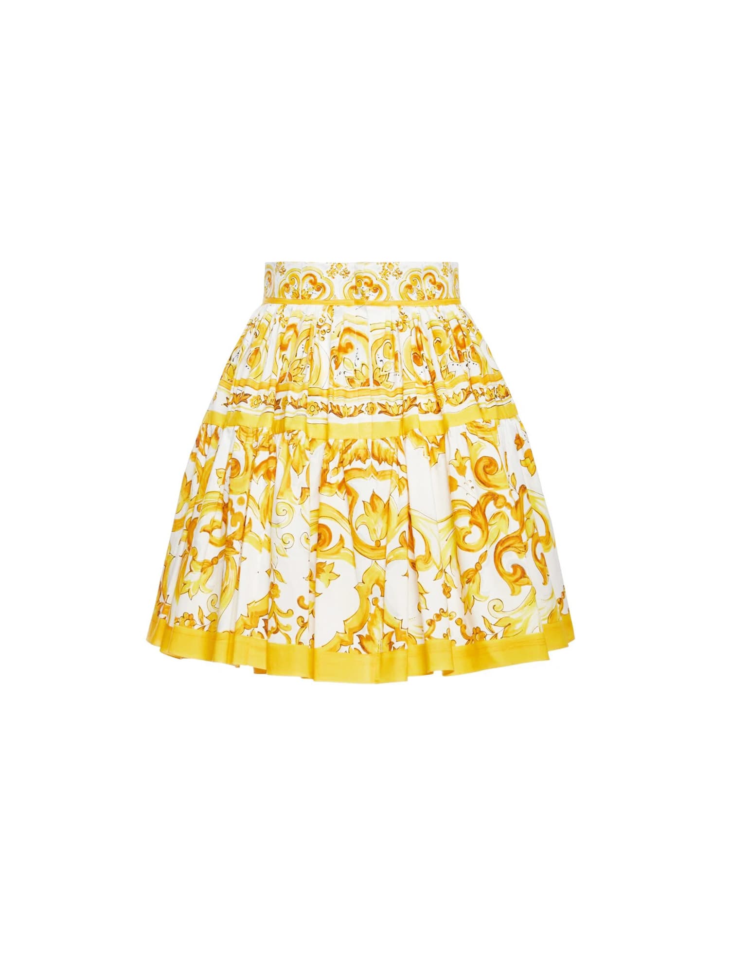 Shop Dolce & Gabbana Skirt In Yellow