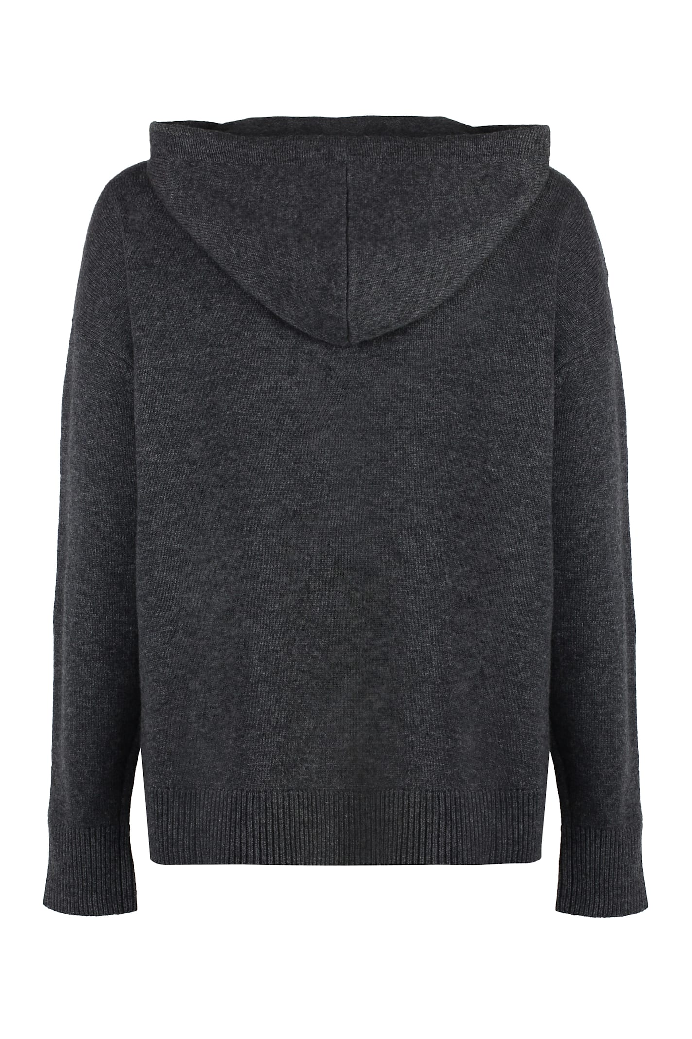 Shop 's Max Mara Hooded Wool And Cashmere Sweater In Grey