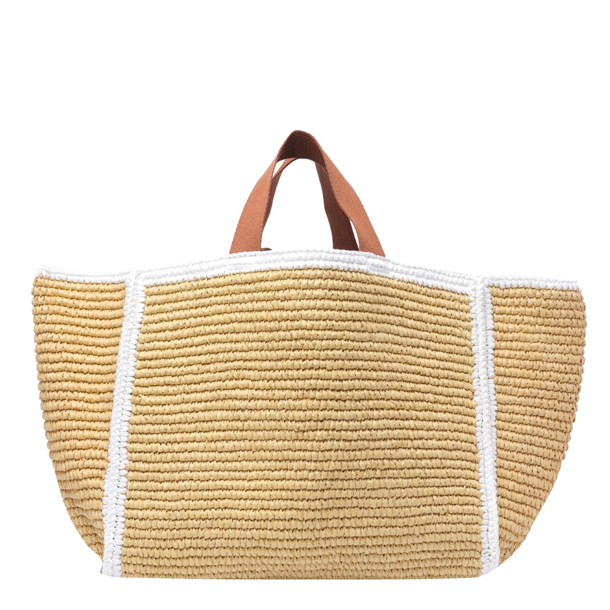 Shop Marni Sillo Shopping Bag In Beige