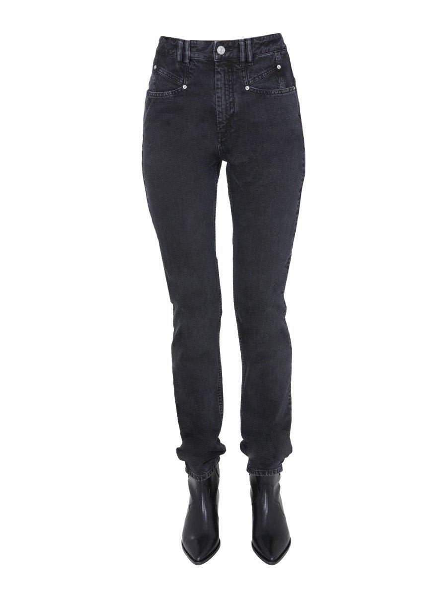 Shop Isabel Marant Nominic Jeans In Black
