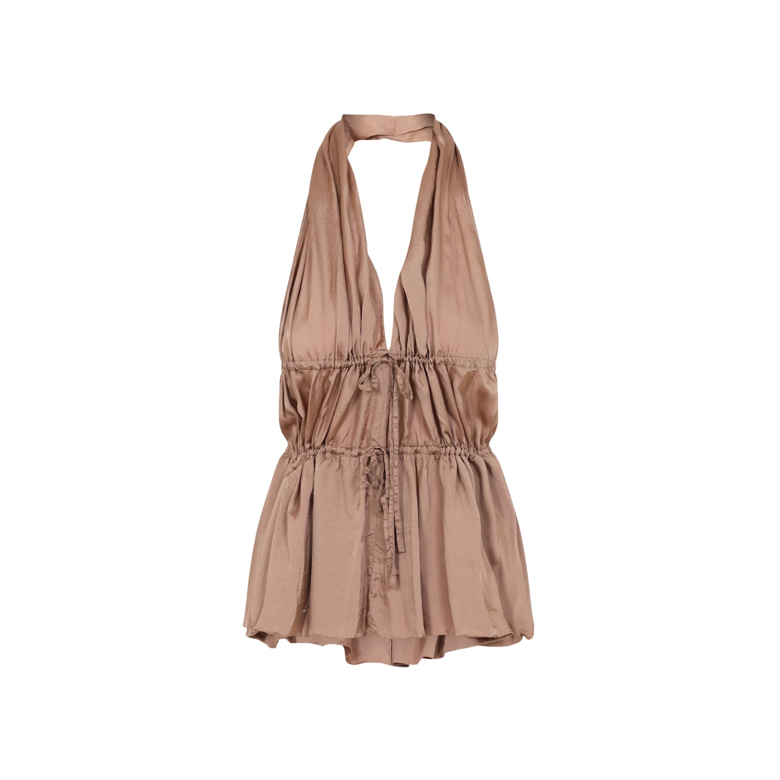 Shop Dries Van Noten Ceana Top In Nude