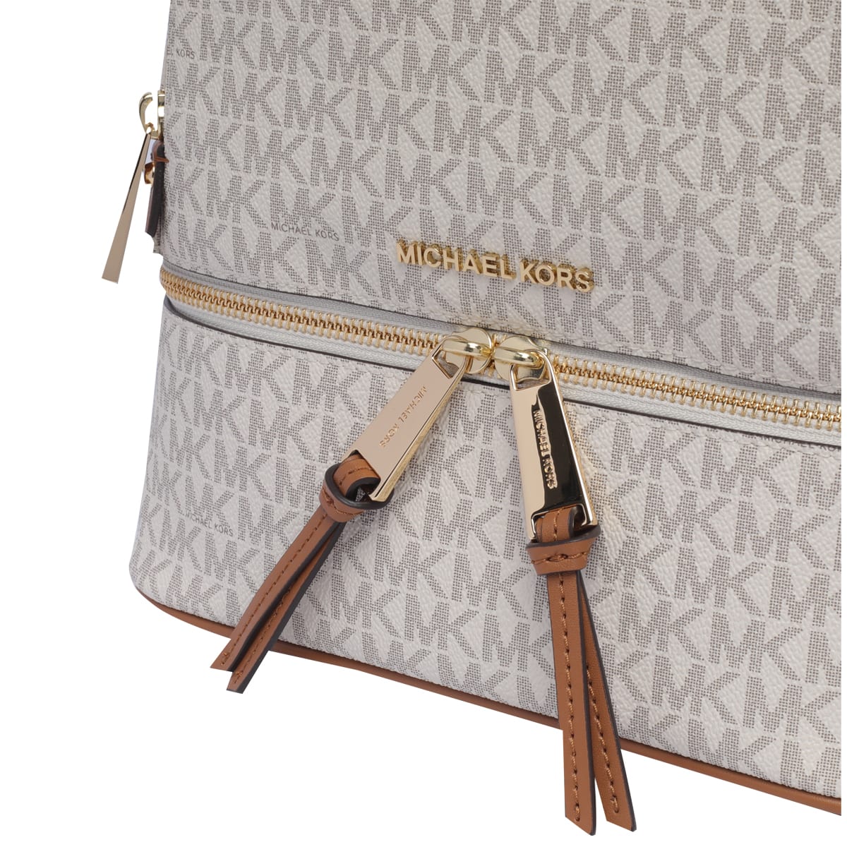 Shop Michael Kors Rhea Backpack In Ivory