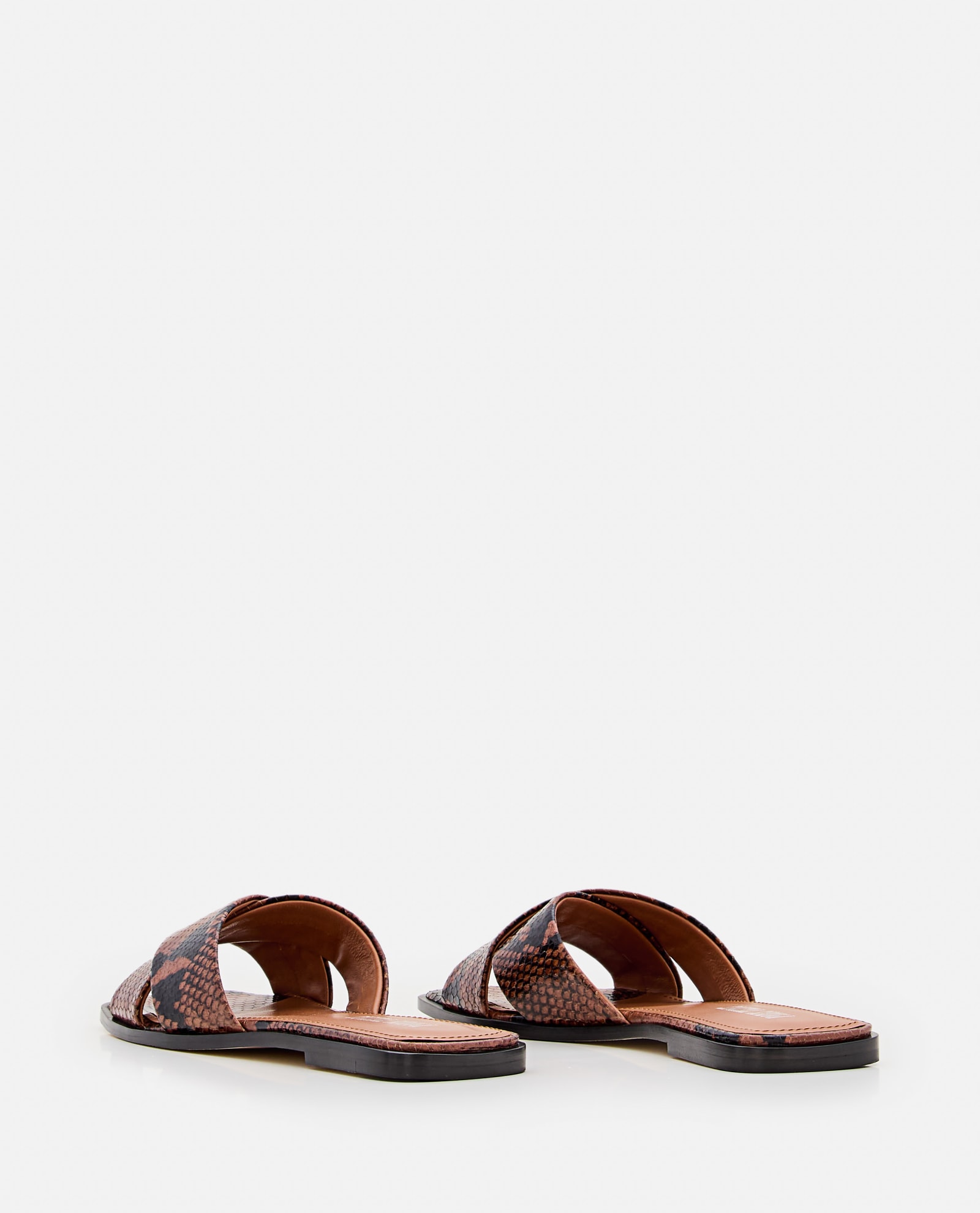Shop Paris Texas Montecarlo Flat Sandals In Brown