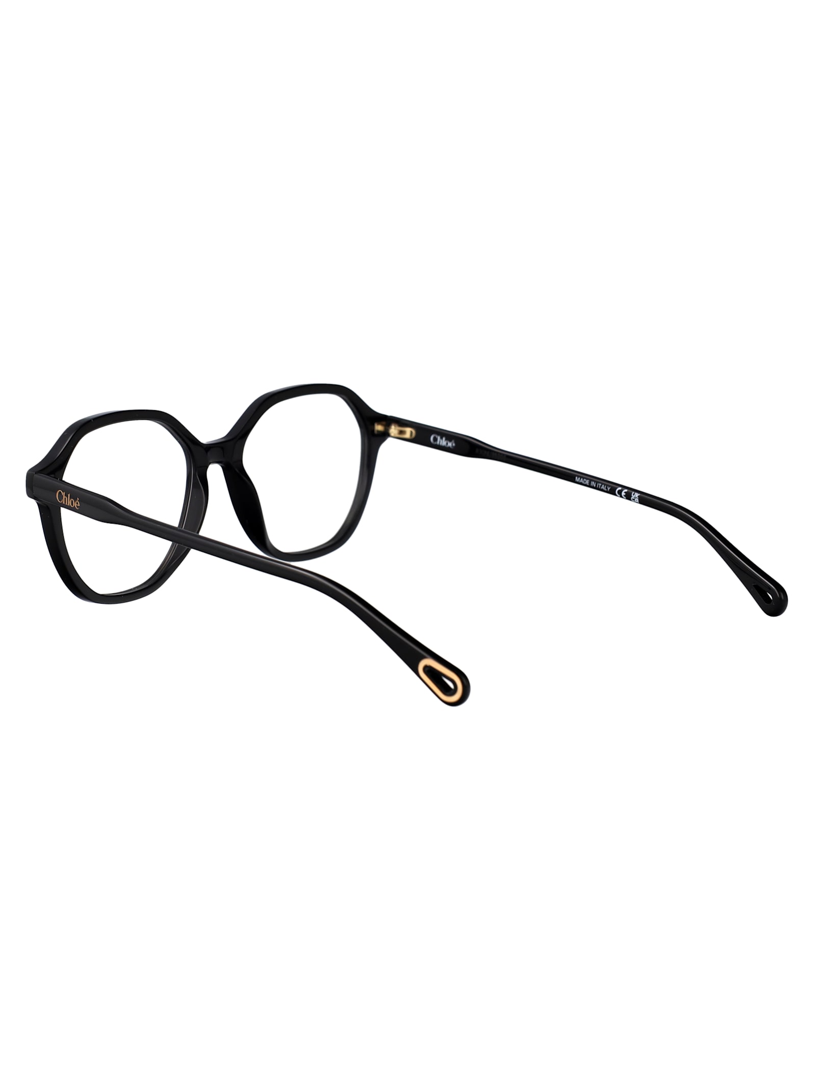 Chloé Ch0312o Glasses In Black-black-transparent