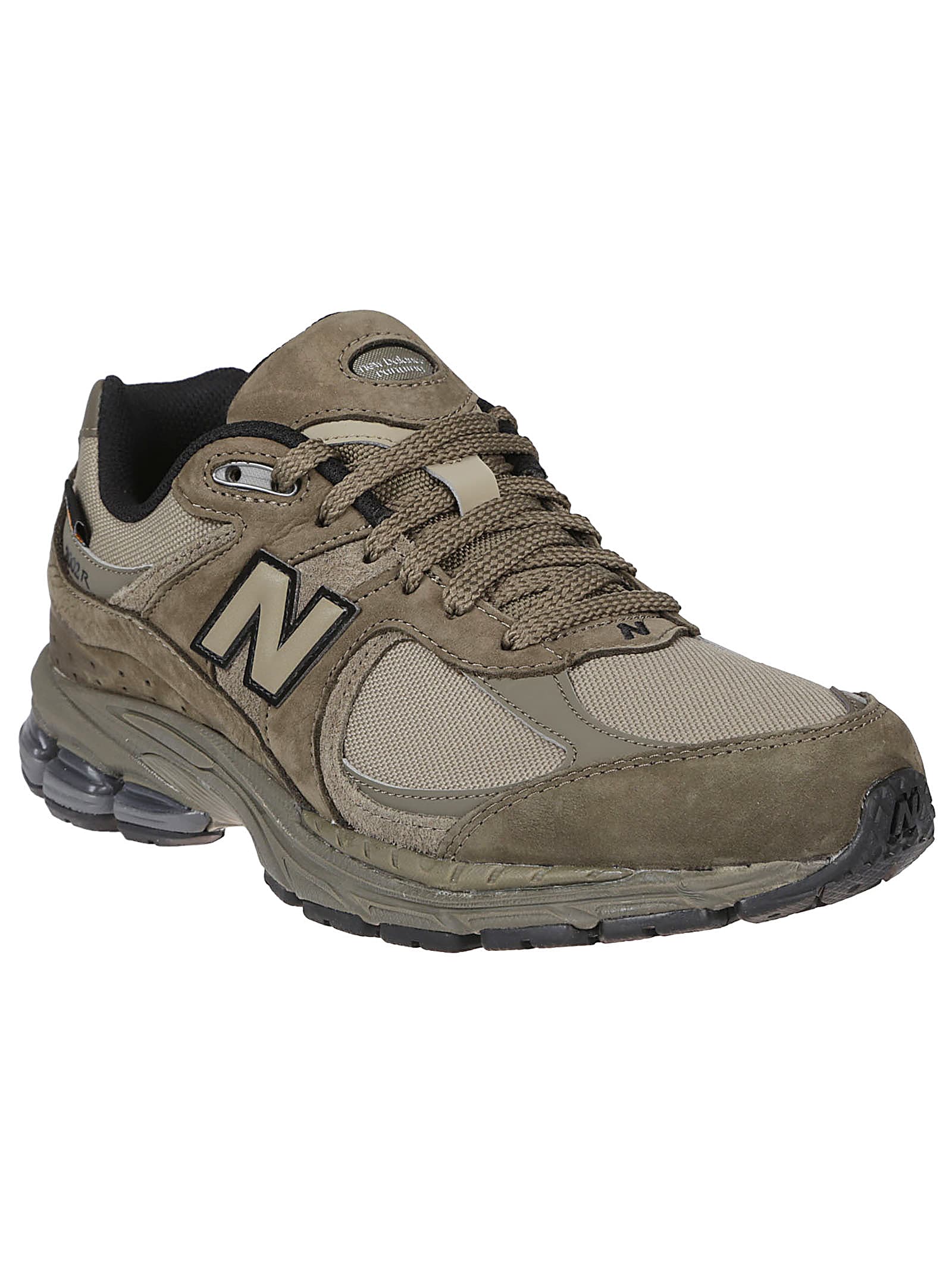 New Balance Army Green Suede And Mesh 2002r Sneakers In Green
