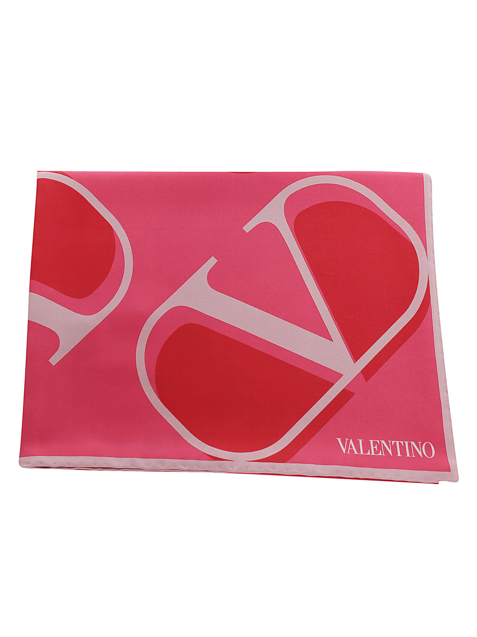 Valentino Scarves In Watermelon/rosso/rose