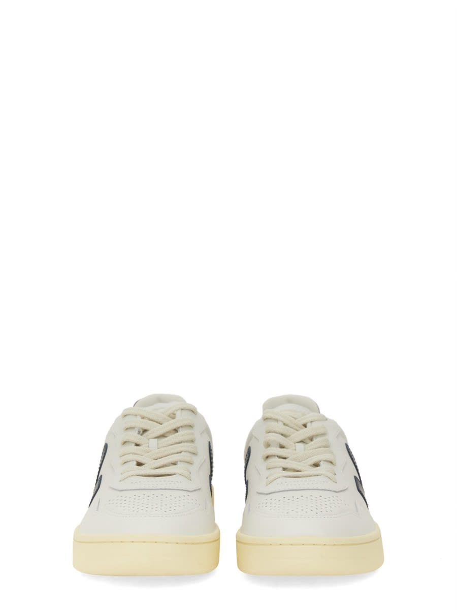 Veja V-90 Man Sneakers White Size 9 Leather In Multicolour