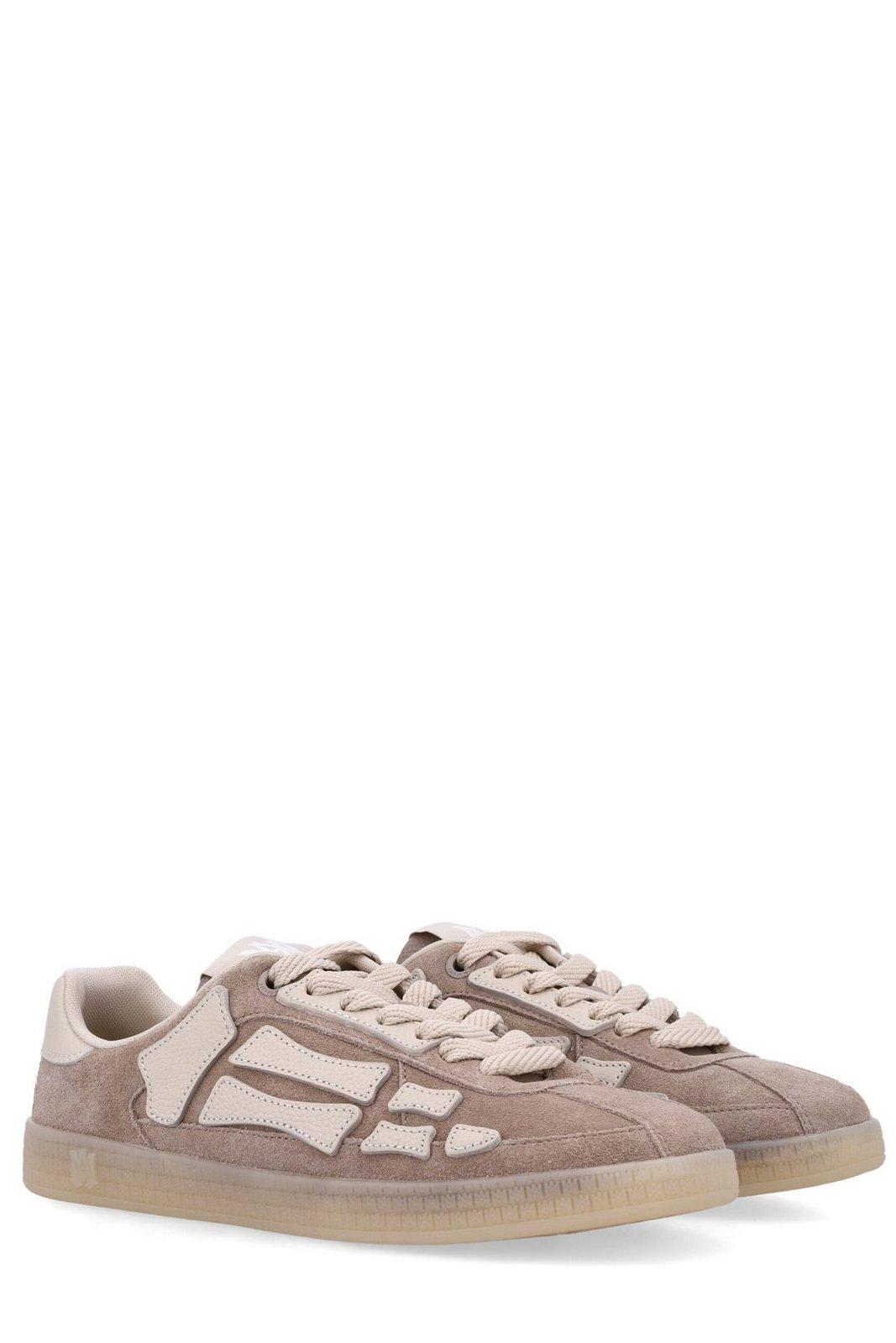 Shop Amiri Pacific Bones Sneakers In Marrone