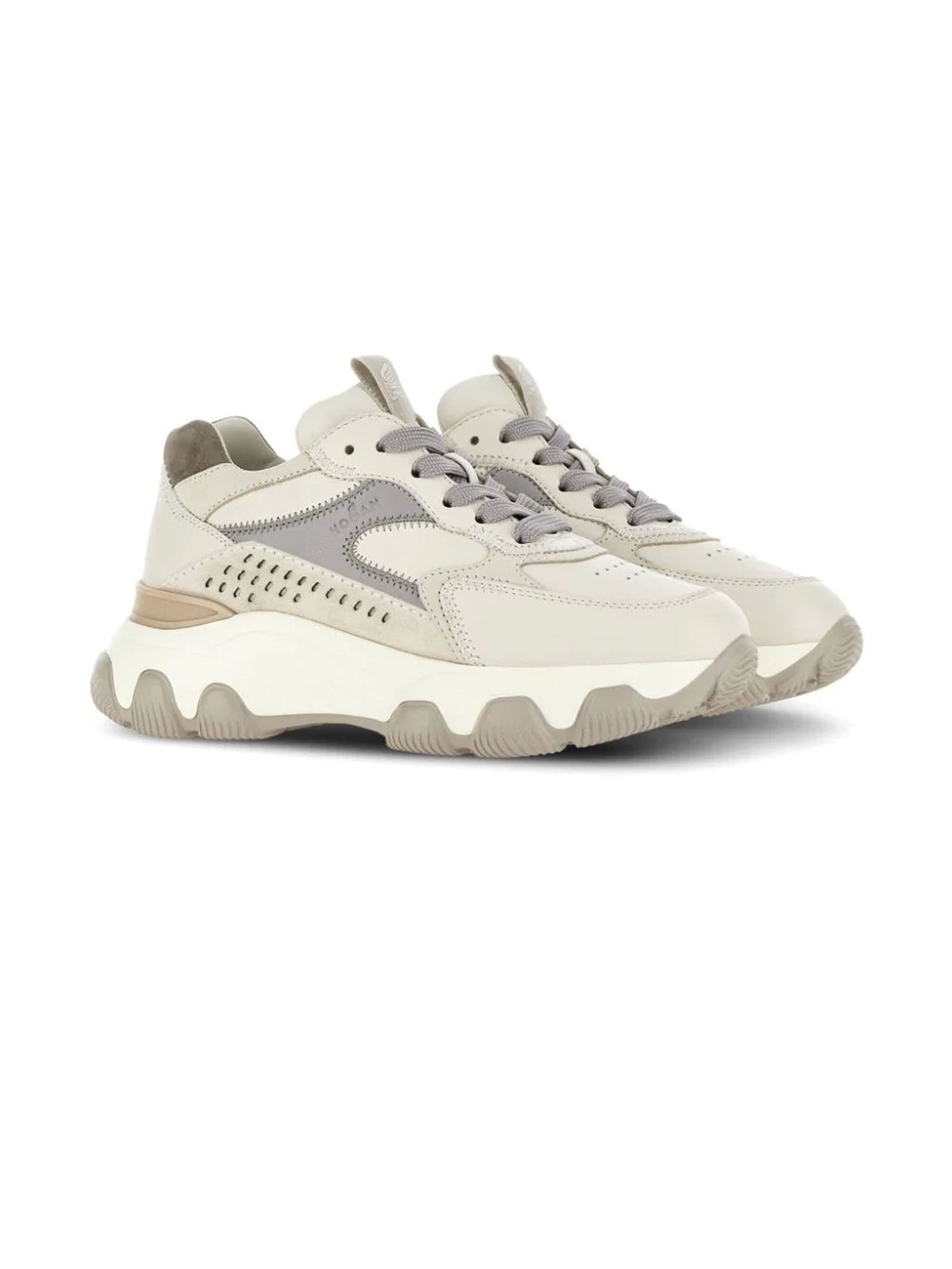 Shop Hogan Sneakers Ivory