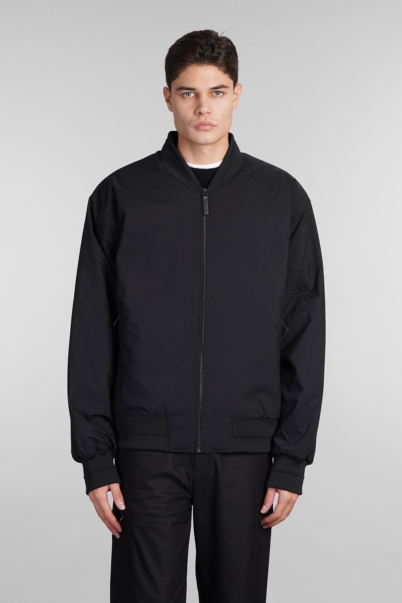 Bomber In Black Polyester