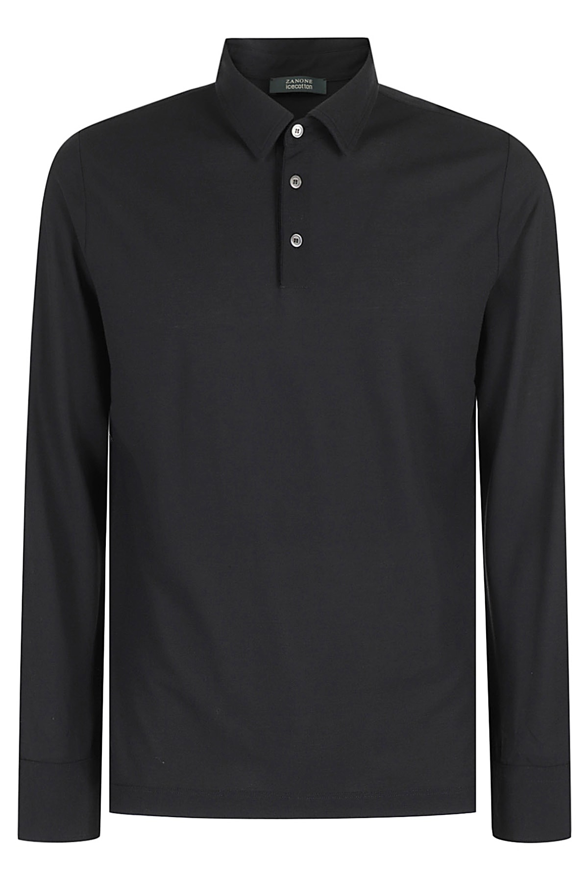 Shop Zanone Polo ml Icecotton In Nero