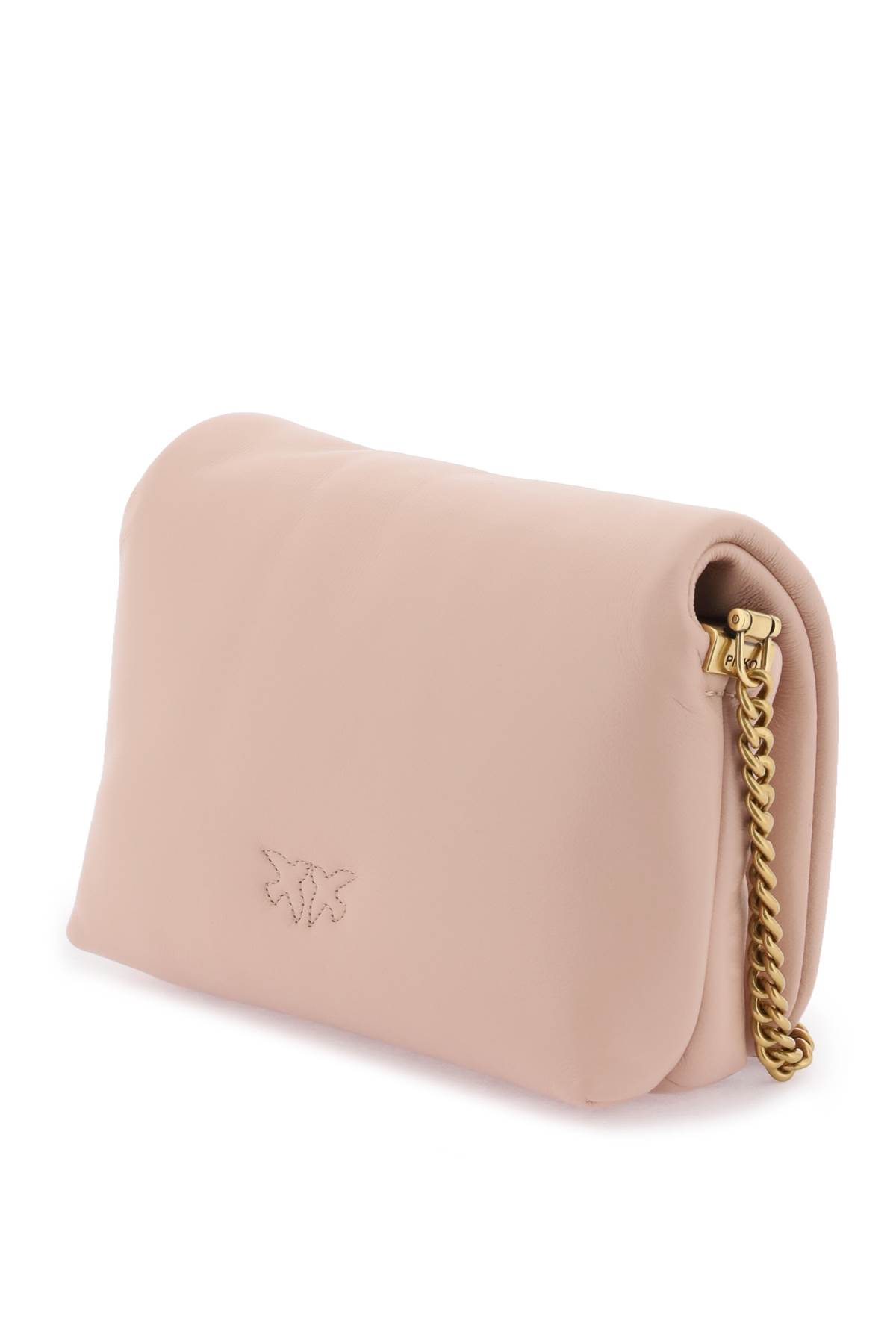 Pinko Baby Love Bag Click Puff In Nappa Leather In B Cipria