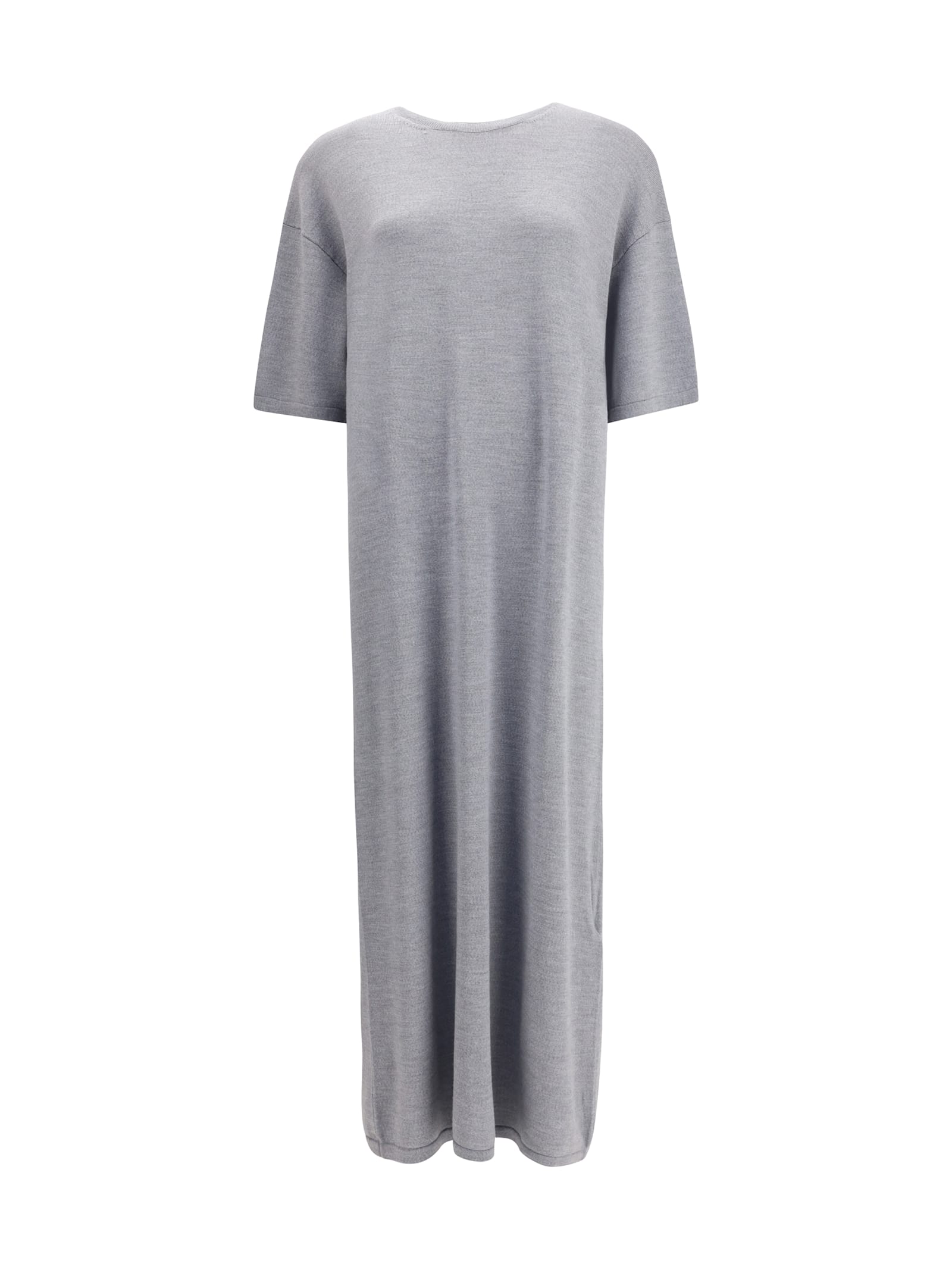 Khaite Bindi Dress In Silver