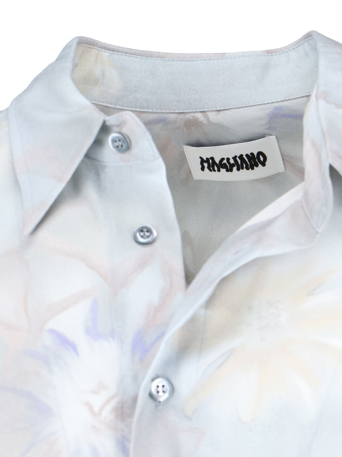 Shop Magliano Printed Shirt In Light Blue