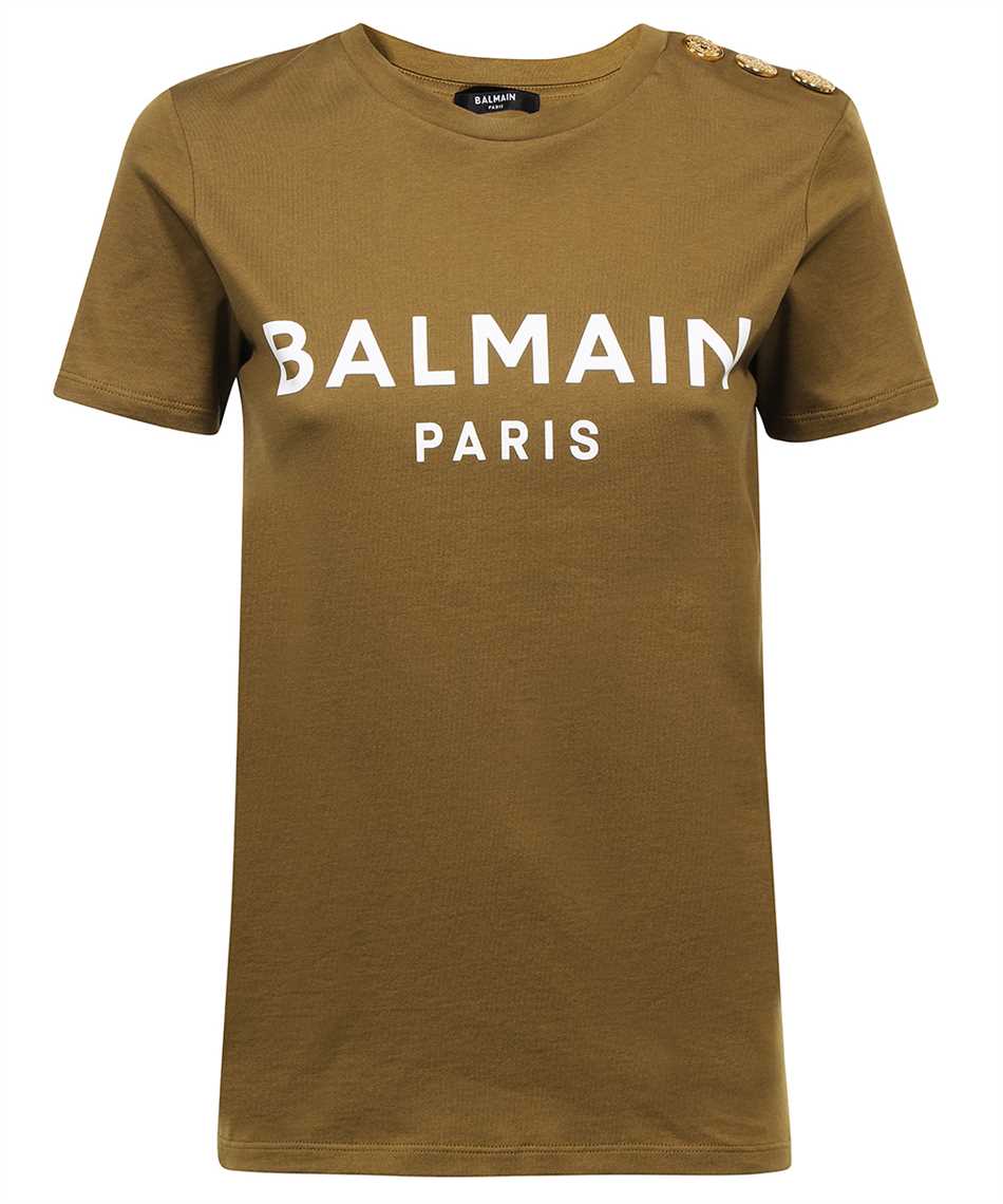 Balmain Cotton T-shirt In Green