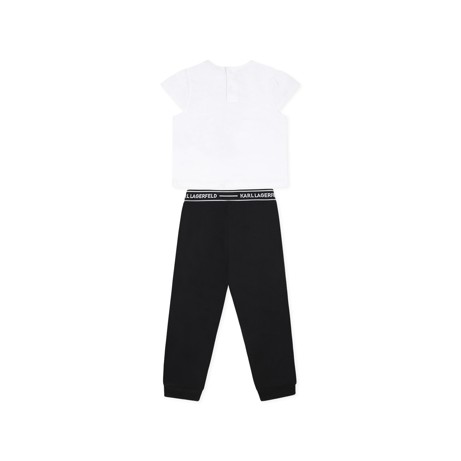 Shop Karl Lagerfeld Multicolor Suit For Baby Girl With Choupette