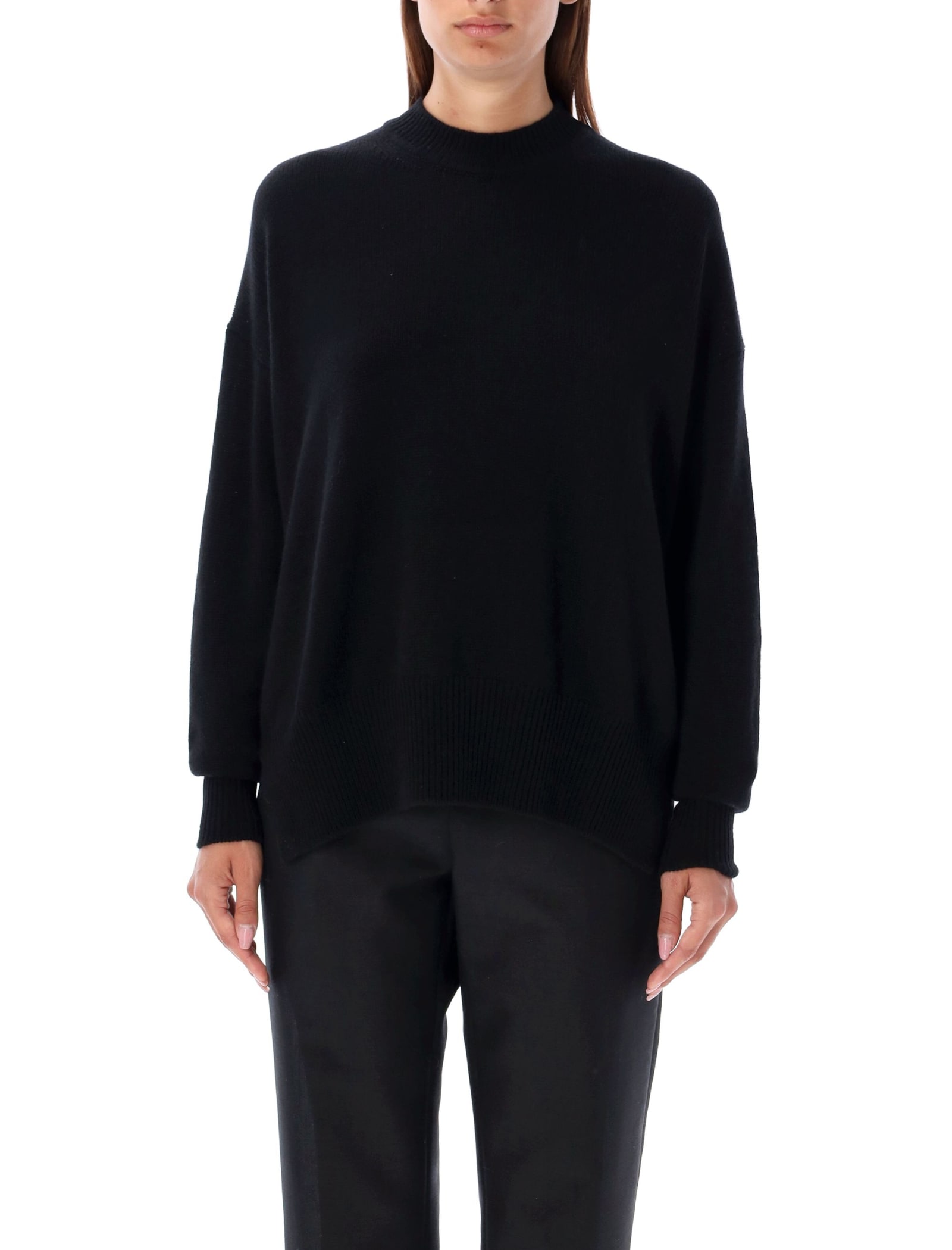 Shop Jil Sander Cashmere Knit In Black