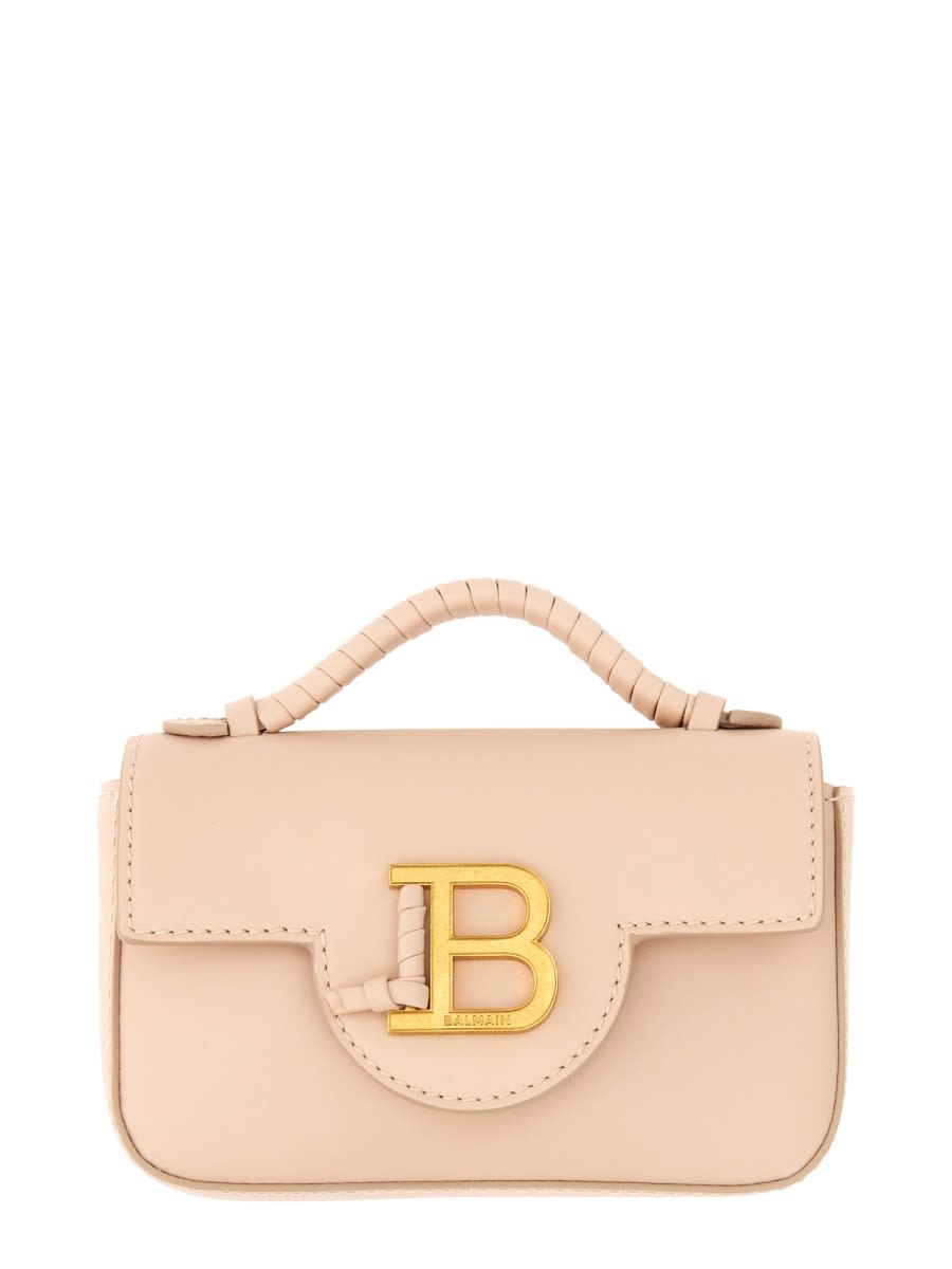 Shop Balmain B-buzz Mini Bag In Pink