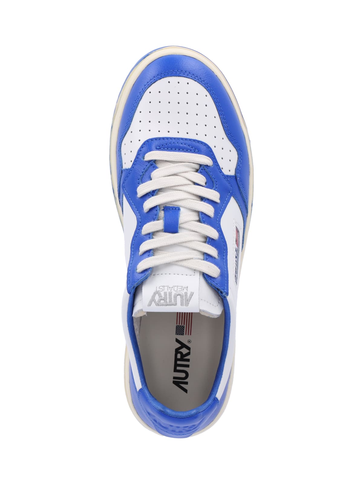 Shop Autry Medalist Low Sneakers In Blue