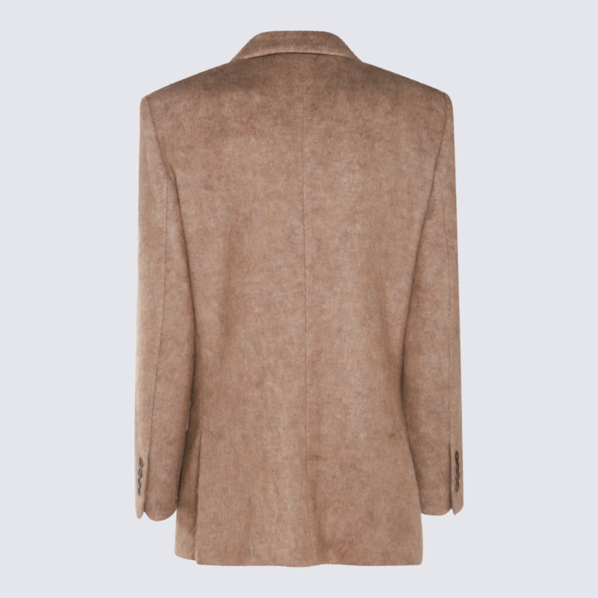 Shop Brunello Cucinelli Brown Wool Blazer