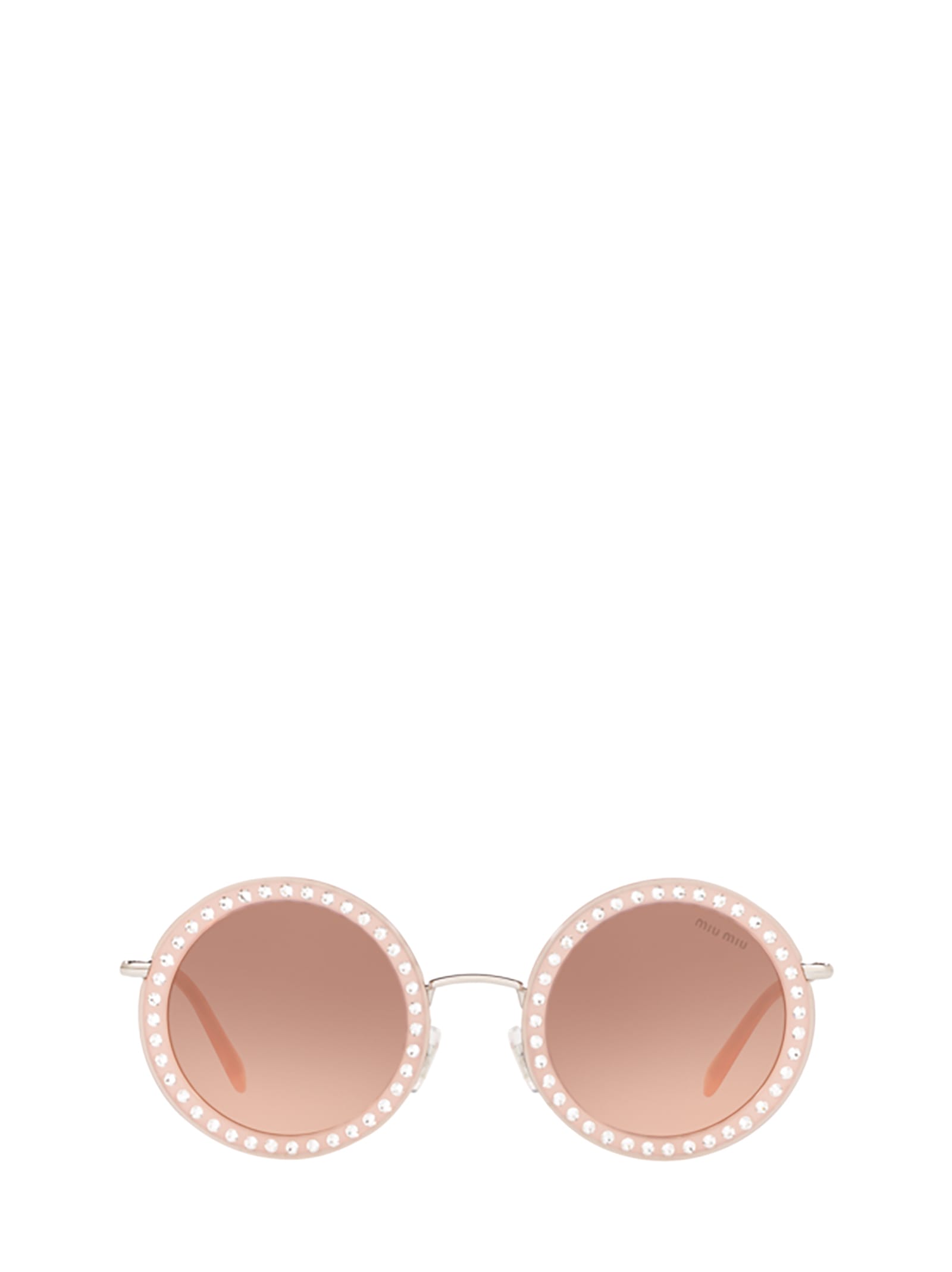 Miu Miu Miu Miu Mu 59us Opal Pink Sunglasses