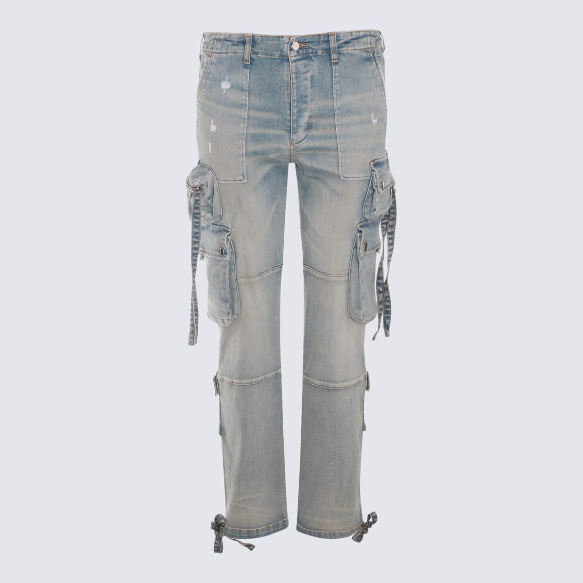 Indigo Cotton Denim Jeans