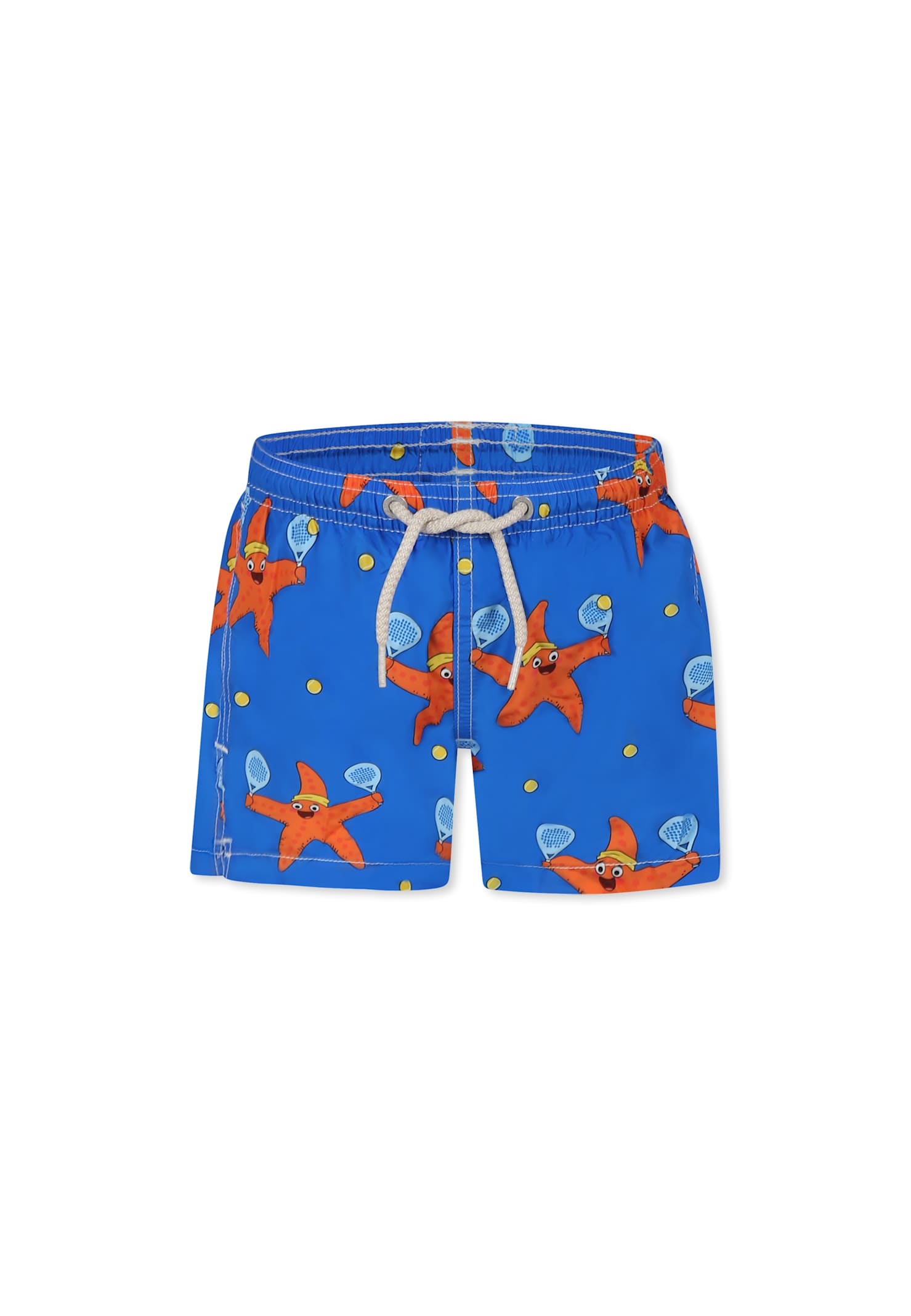 Mc2 Saint Barth Star-print Swim Shorts In Blue