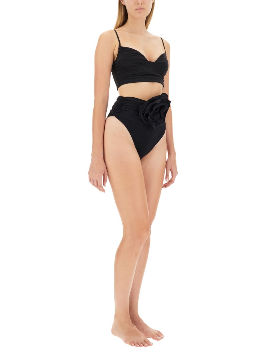 Shop Magda Butrym High Waist Swimsuit In Black