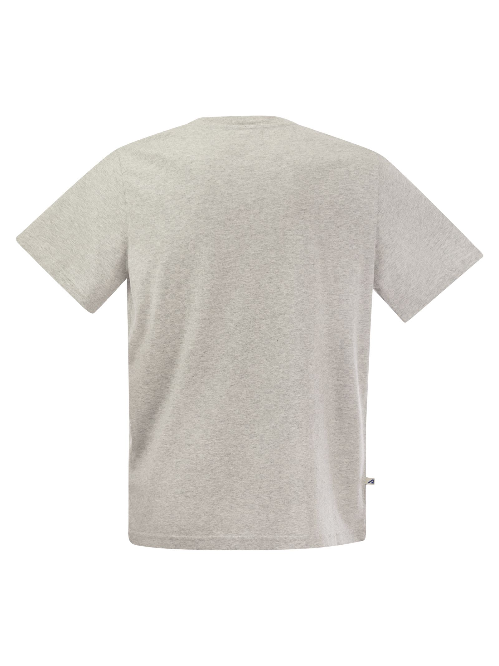 Shop Autry Crew-neck T-shirt With Logo In Grey