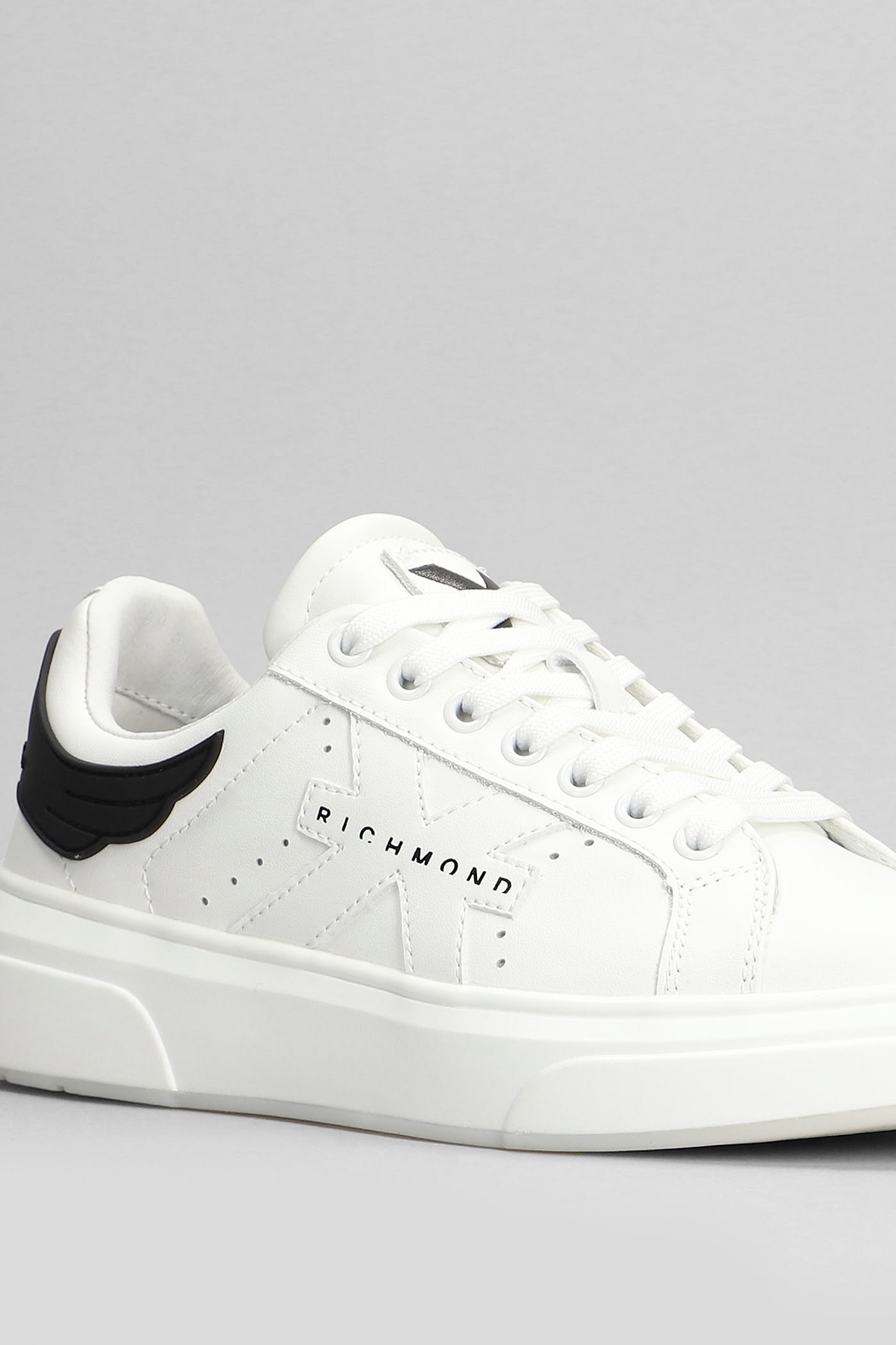 Shop John Richmond Sneakers In White Leather