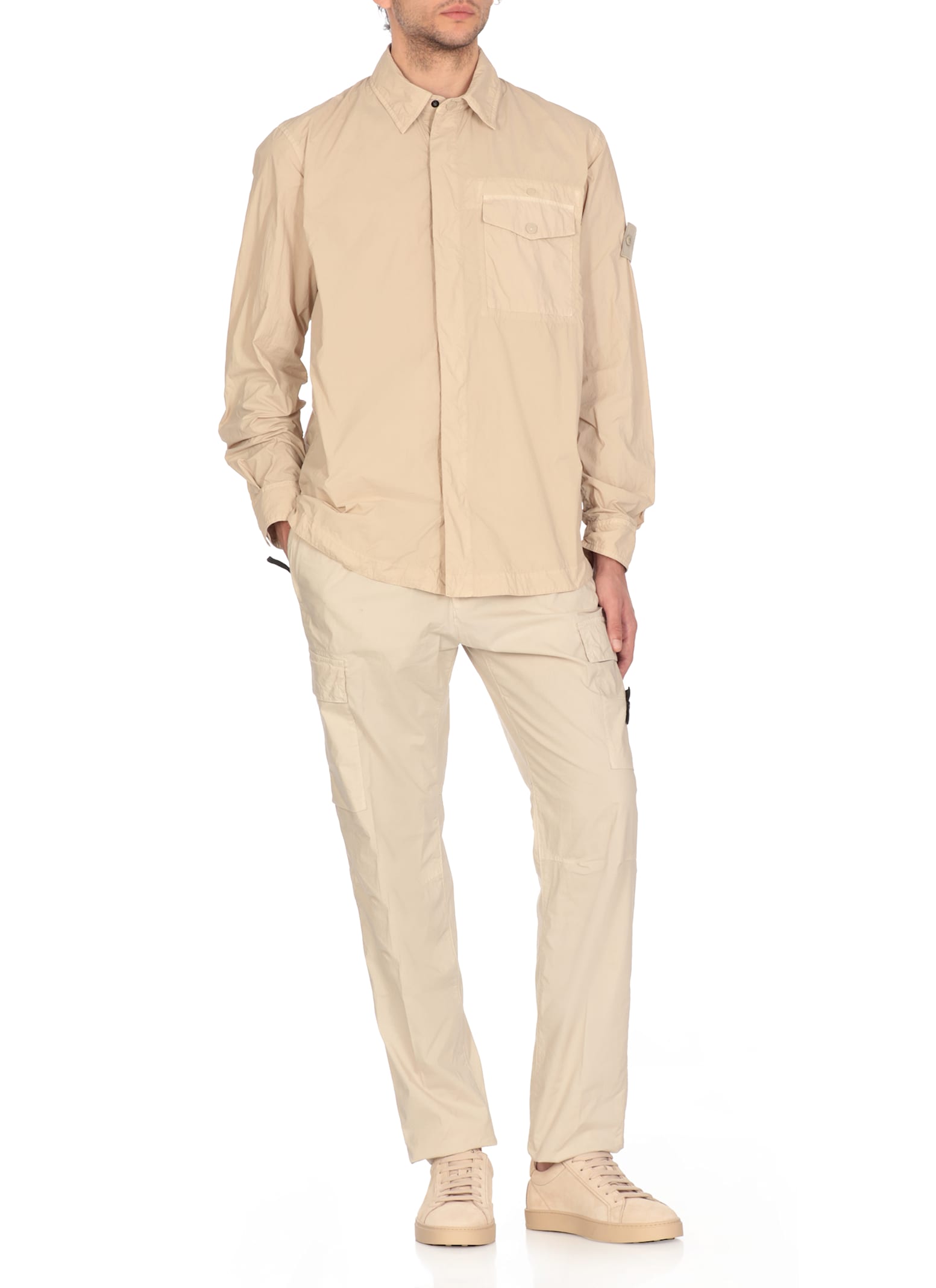 Stone Island Ghost Shirt In Neutral