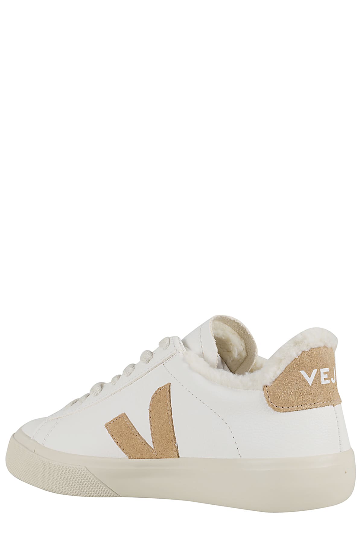 Veja Low Top Rubber Sole Sneakers In Extra White Desert