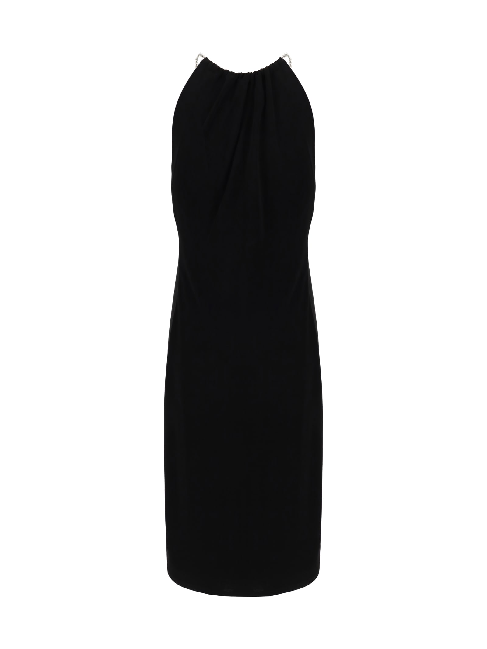 Shop Givenchy Midi Dress In Black
