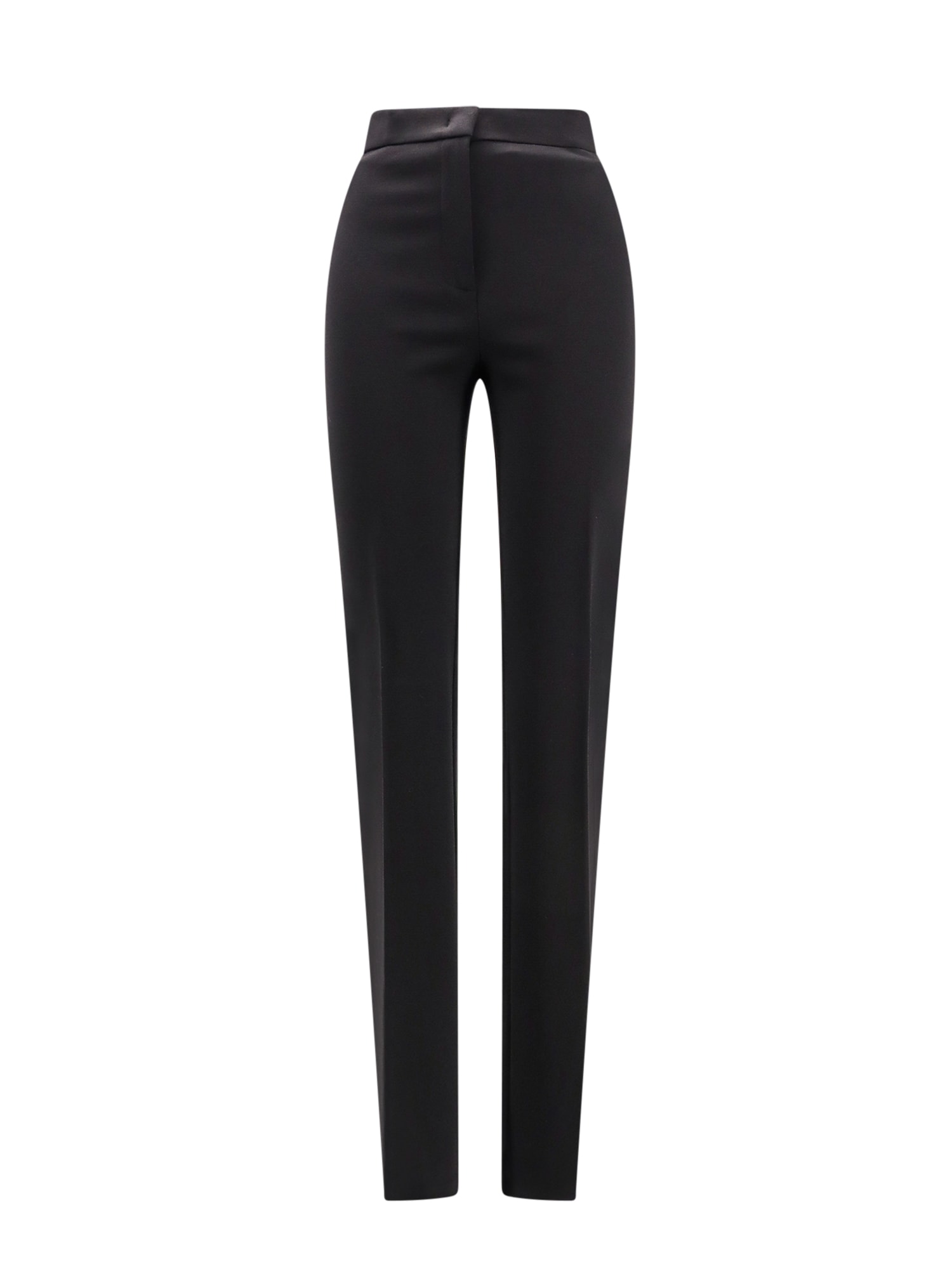Pinko Black High-waist Tailored Trousers In Black