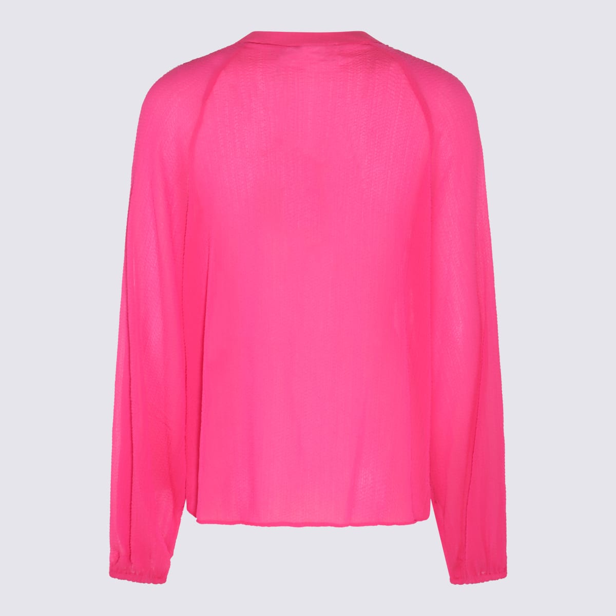 Essentiel Antwerp Fuchsia Dripped Shirt In Pink Haze