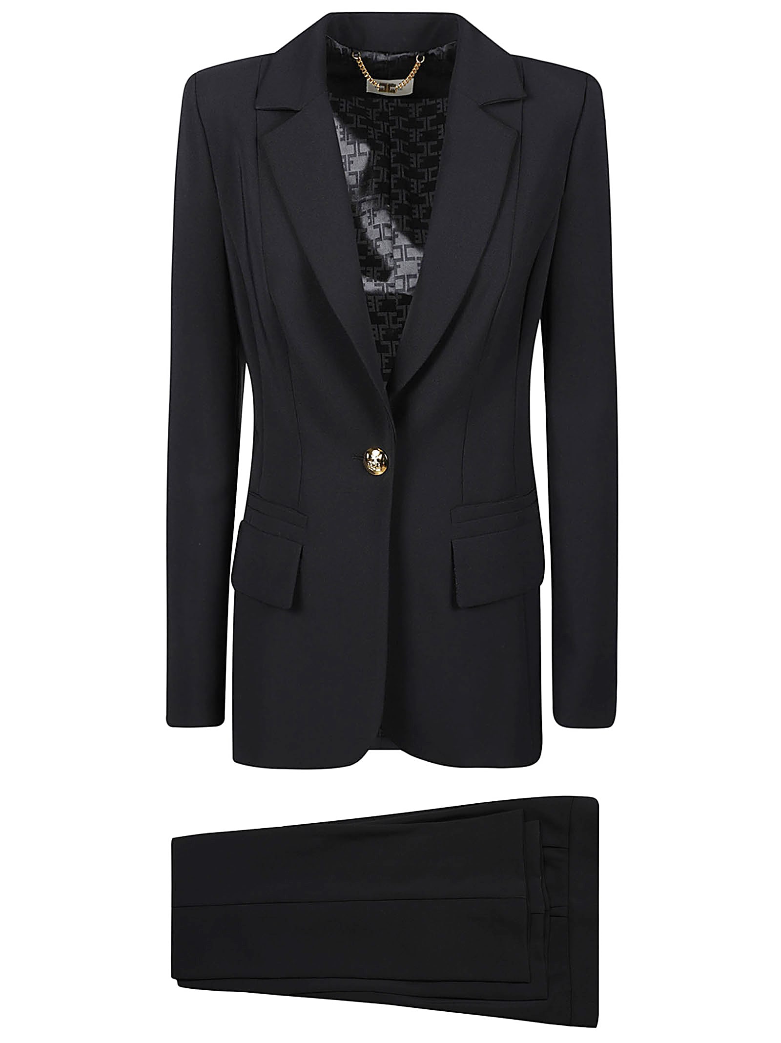 Shop Elisabetta Franchi Suit In Nero