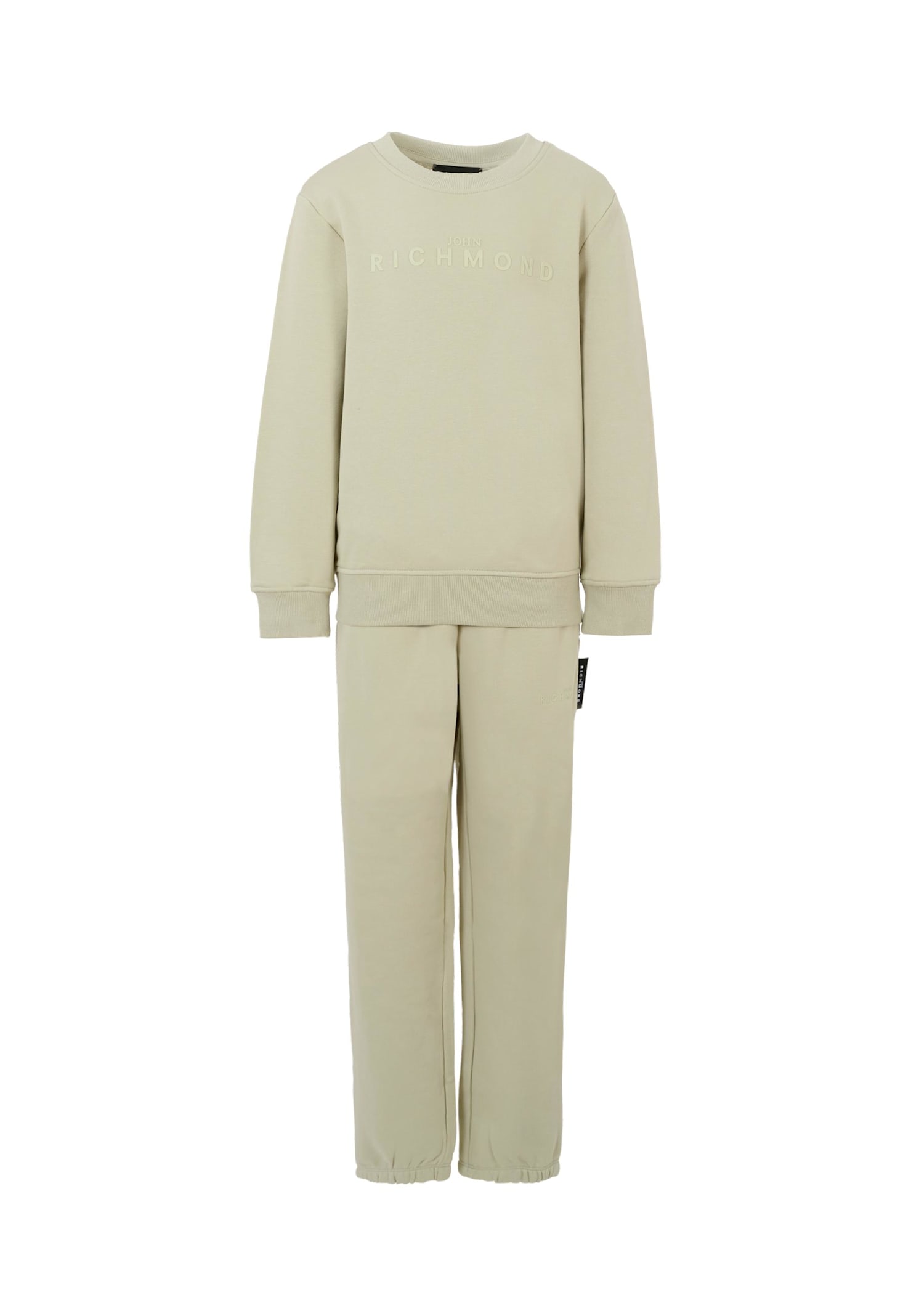 Richmond Grey Suit For Boy With Logo In Gray