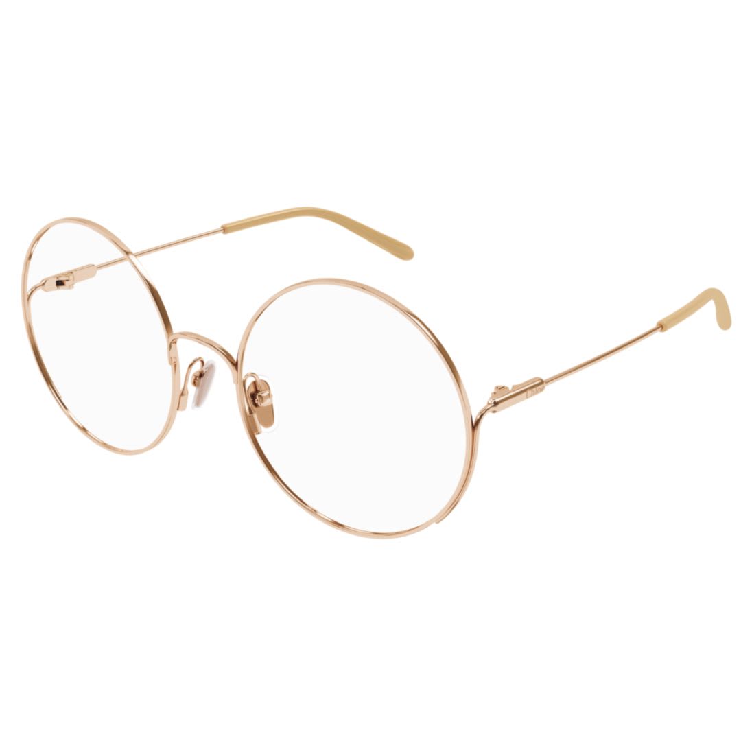 Chloé Ch0167o002 Gold Gold Transparent In Gold
