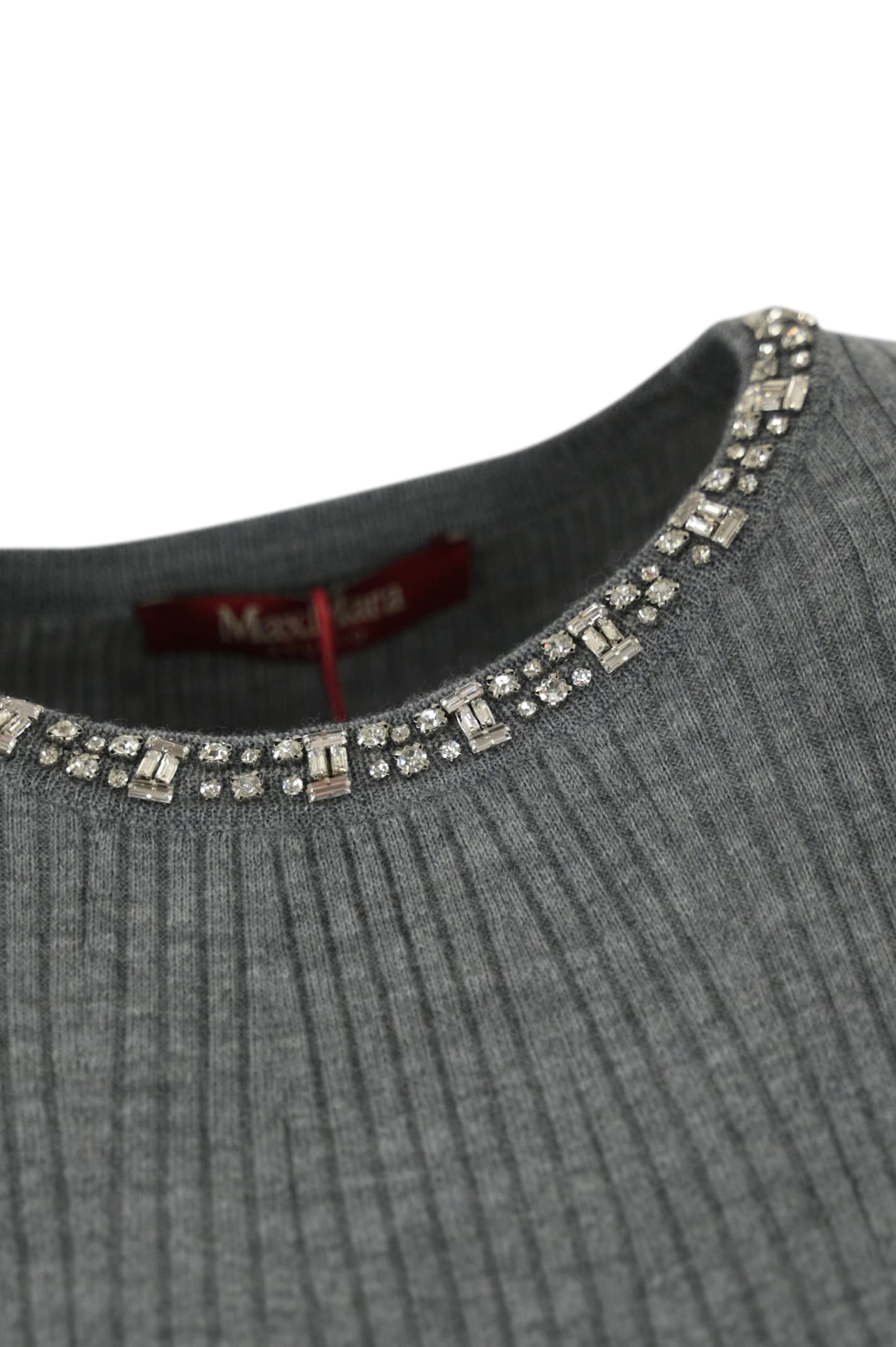 Shop Max Mara Catone Wool Sweater In Grigio