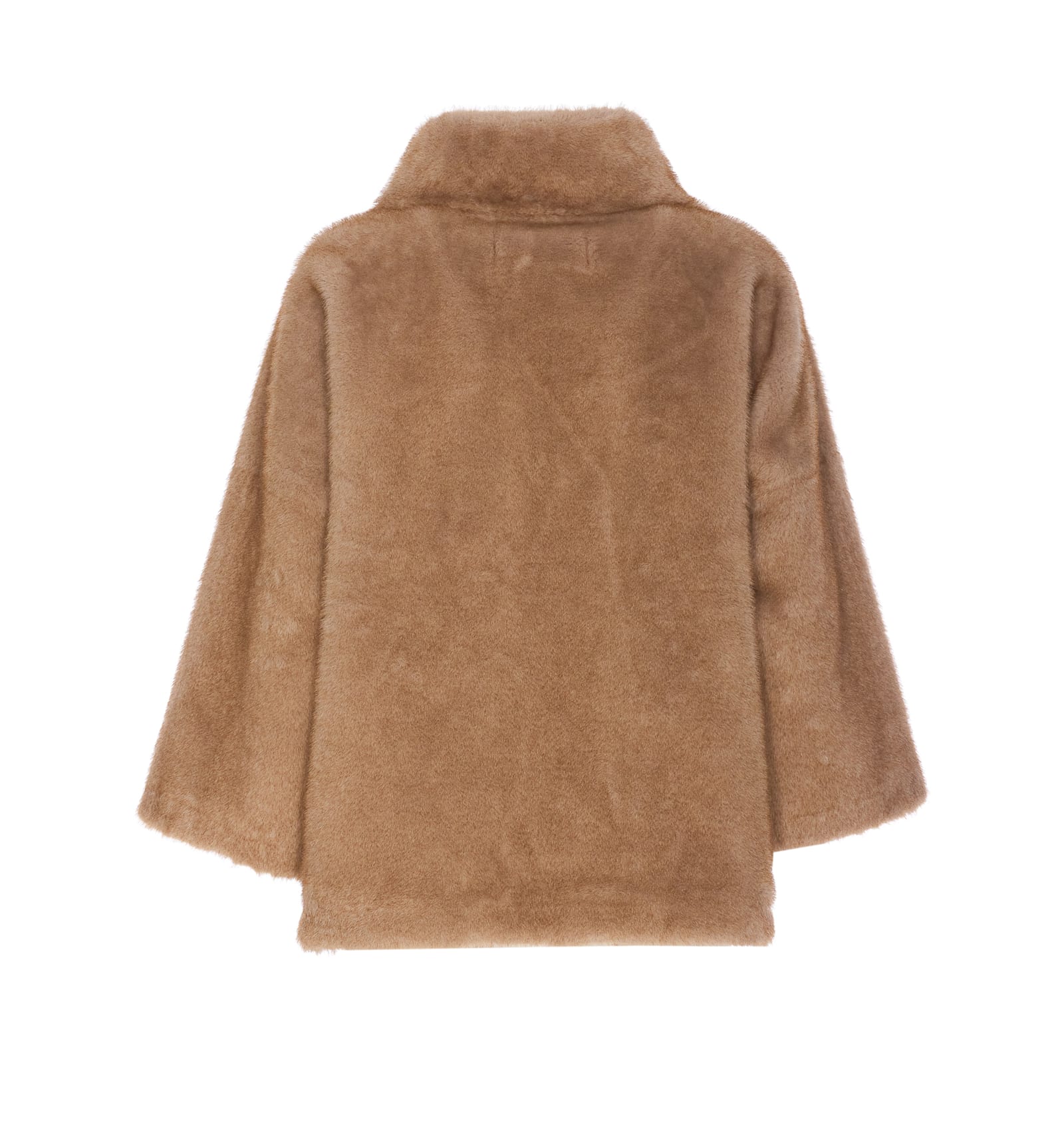 Shop Bully Fake Fur Jacket In Beige