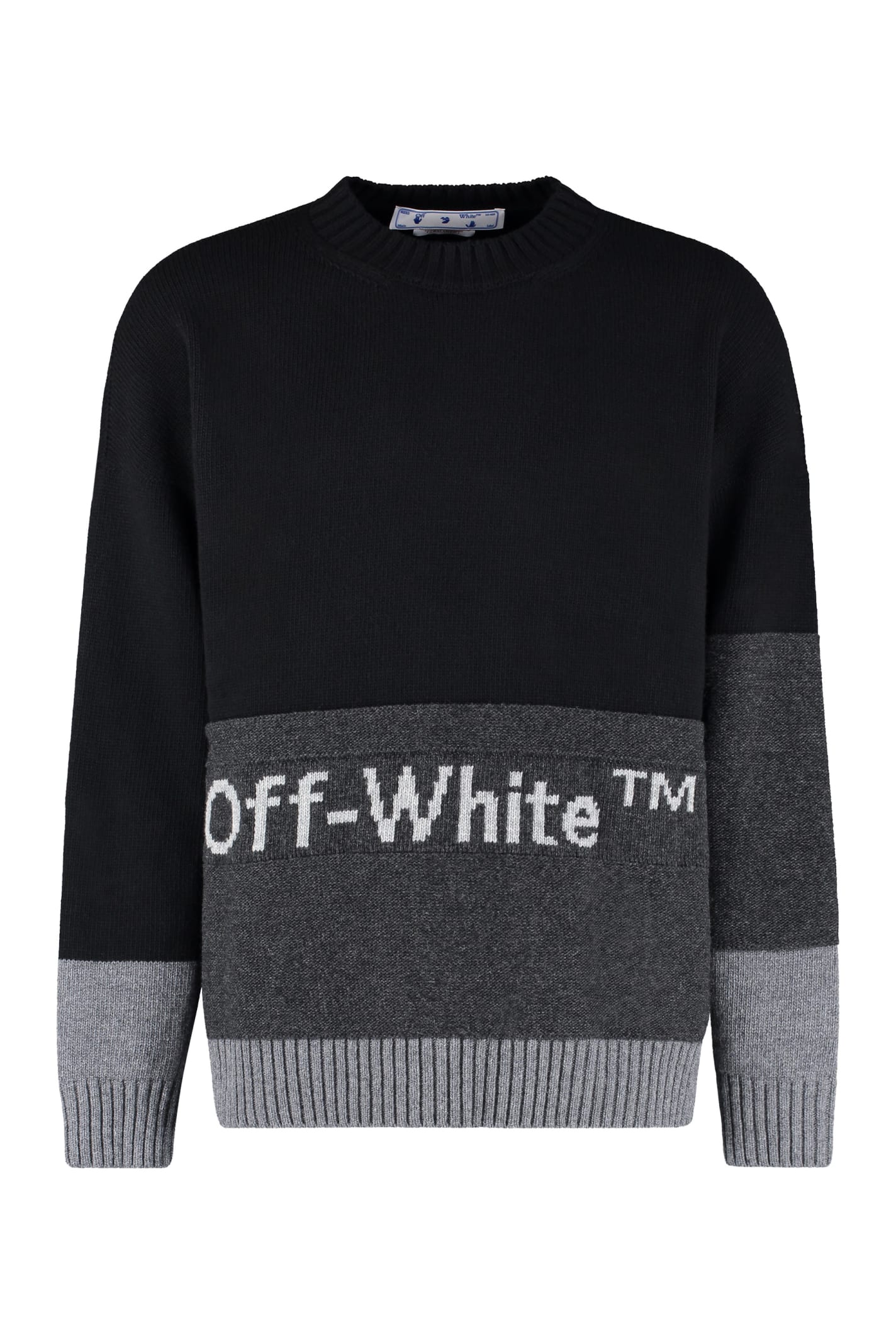 Off-White Crew-neck Wool Sweater