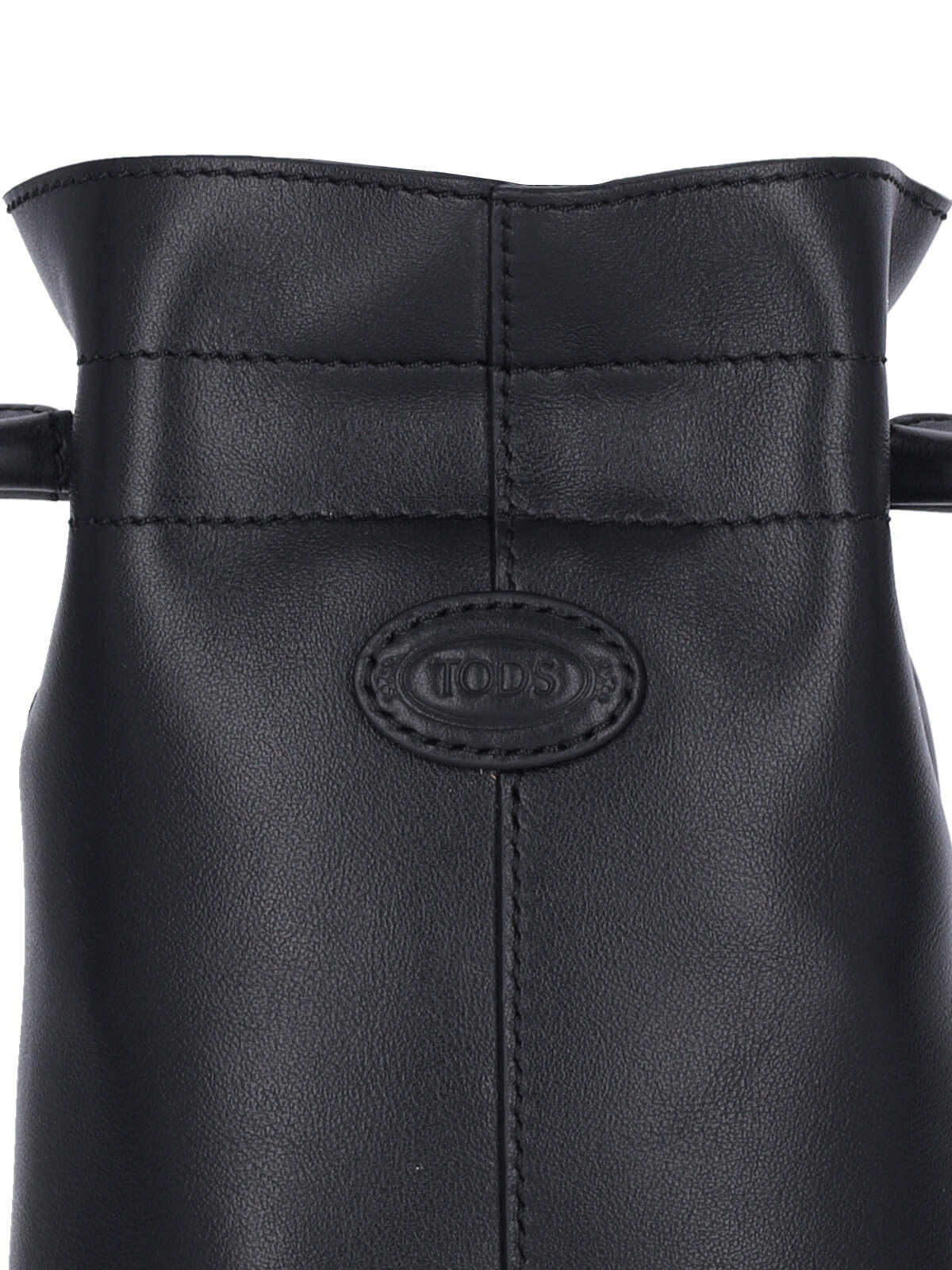 Shop Tod's Micro Di Bag Smartphone Holder In Black