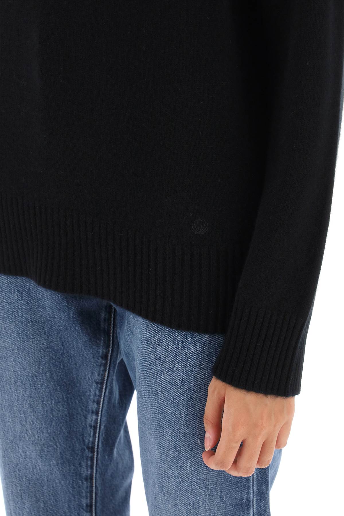 Shop Loulou Studio Baltra Cashmere Sweater In Black (black)