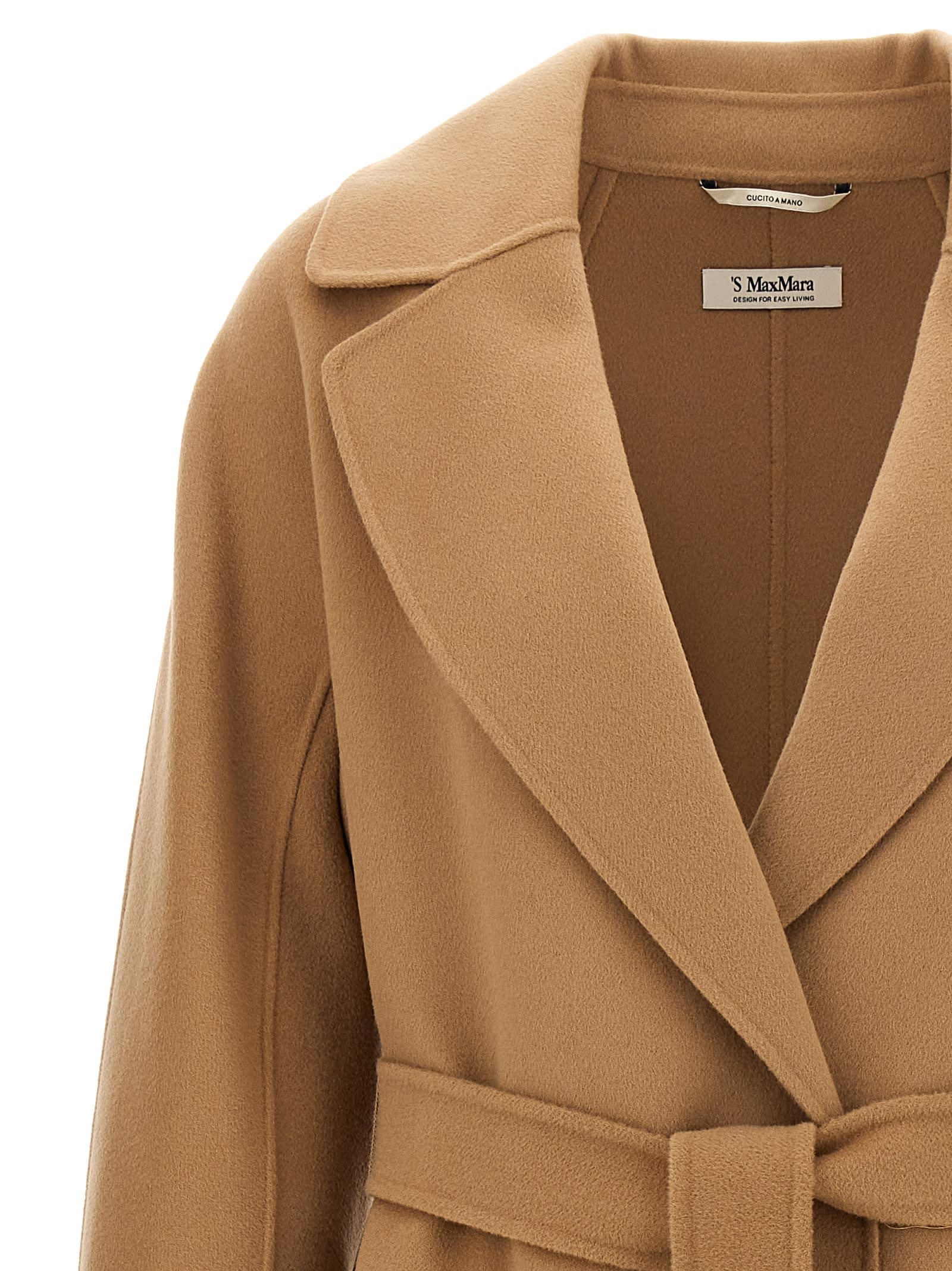 Shop 's Max Mara Elisa Coat In Beige